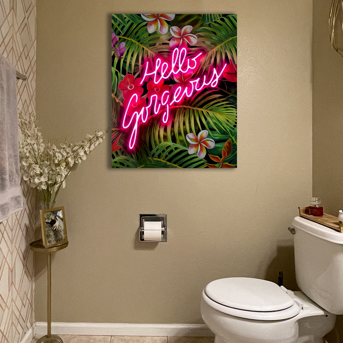 Stunning Hello Gorgeous Wall Art by Frank Amoruso