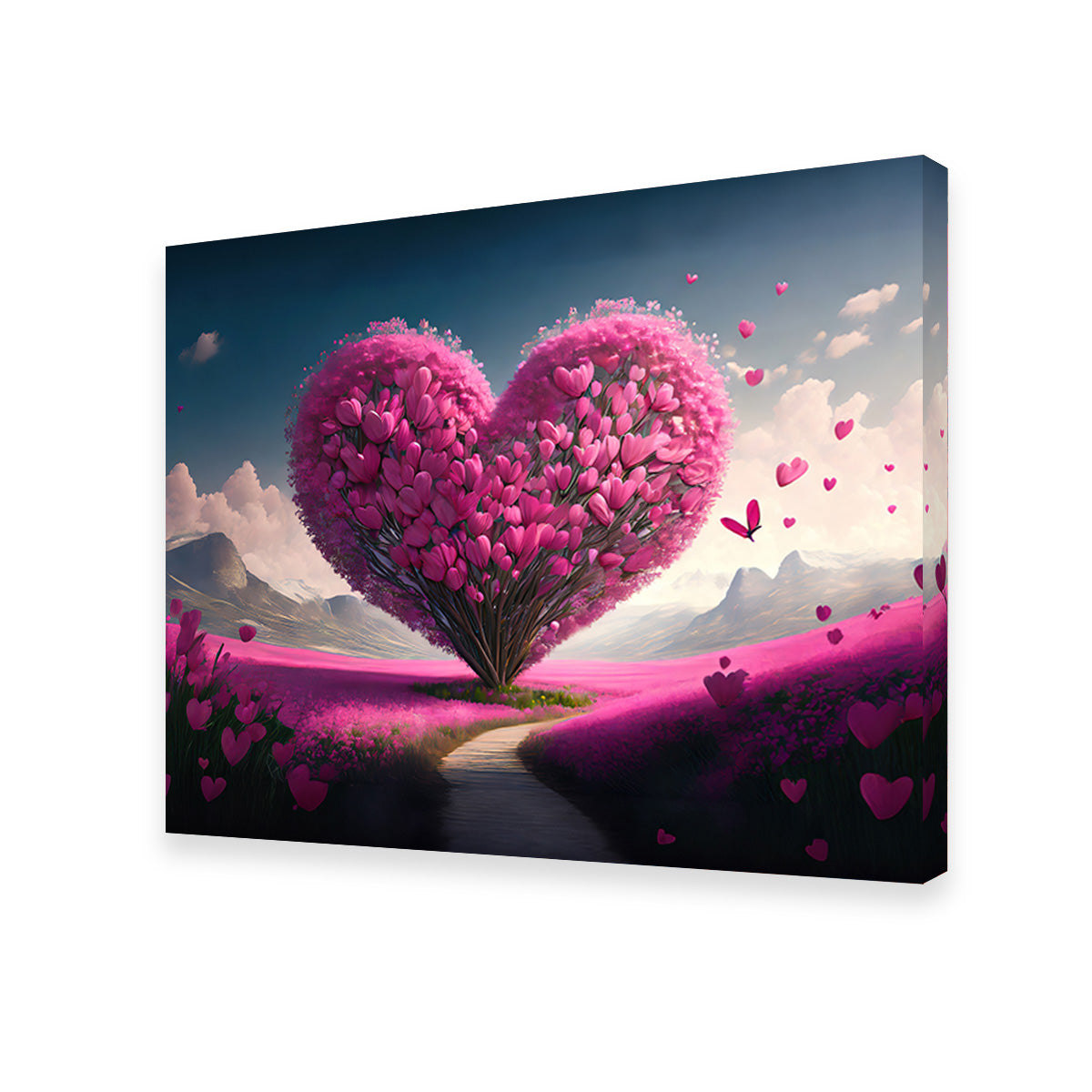 Gorgeous Pink Heart Wall Art