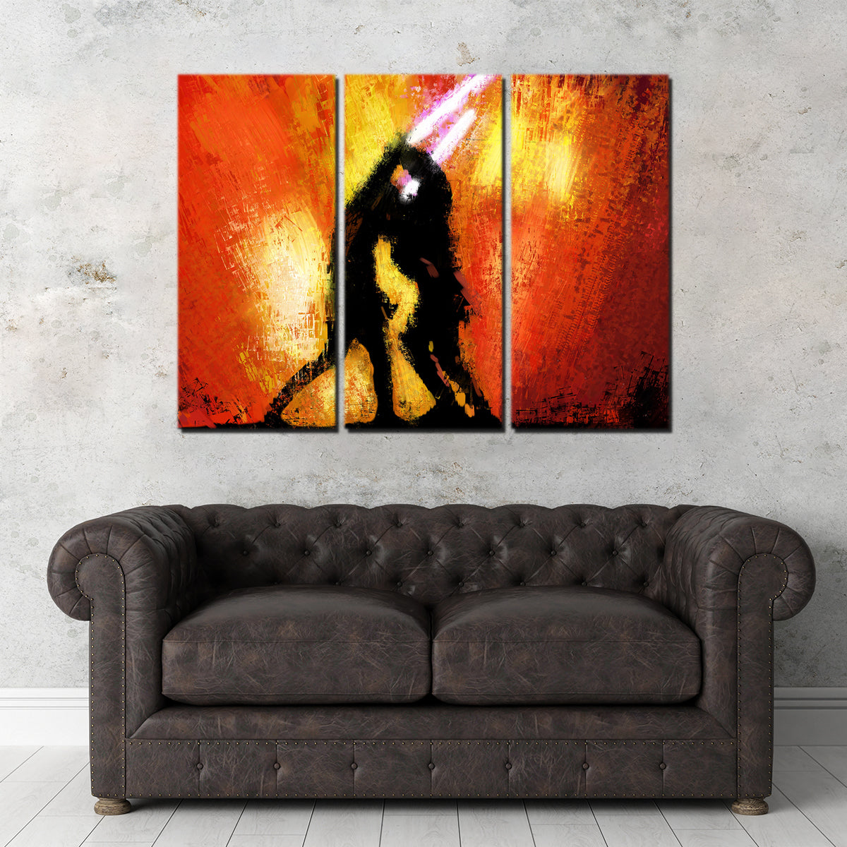 Stunning Obi Wan Vs Anakin Wall Art by Andy Brackpool