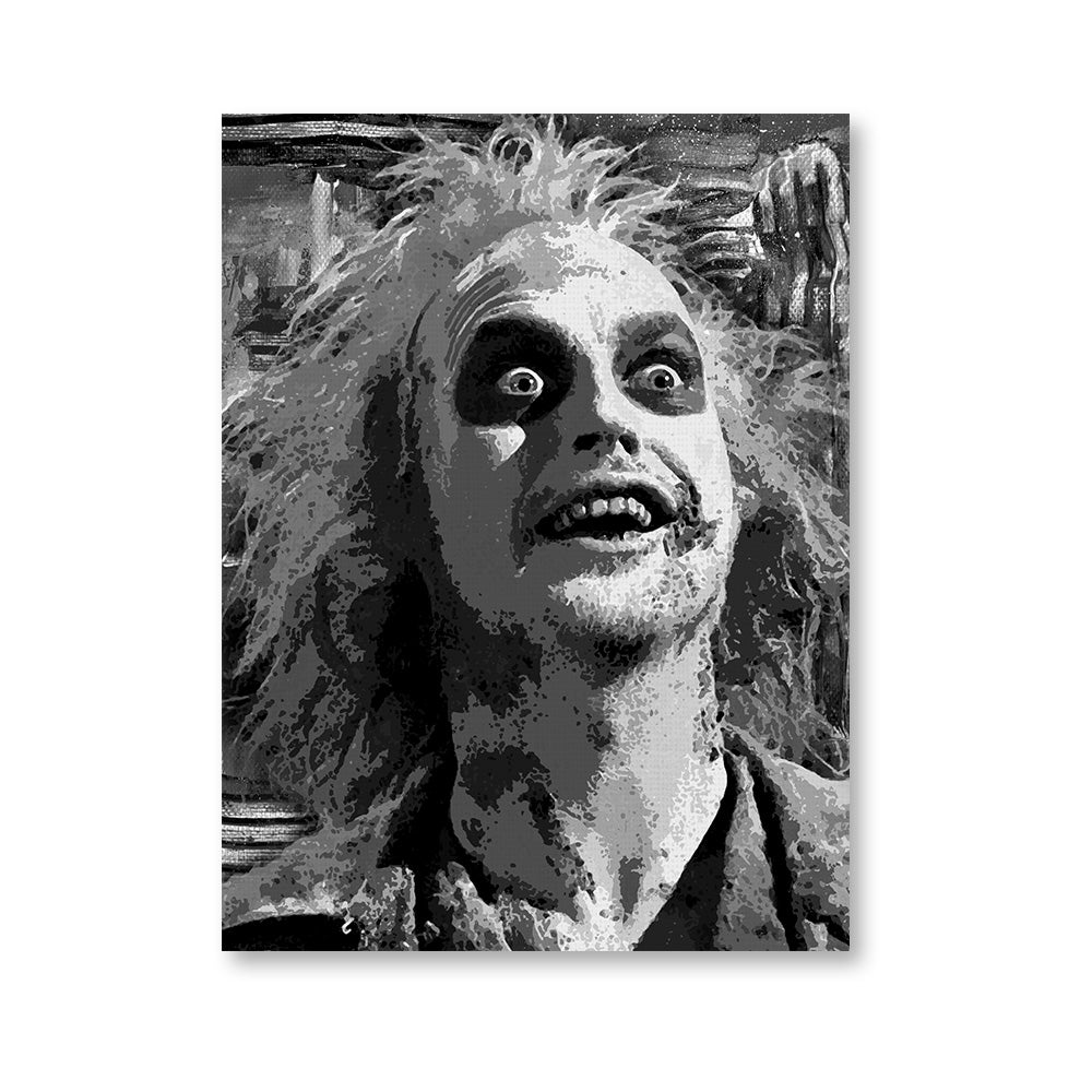 Beetlejuice Grayscale Wall Art