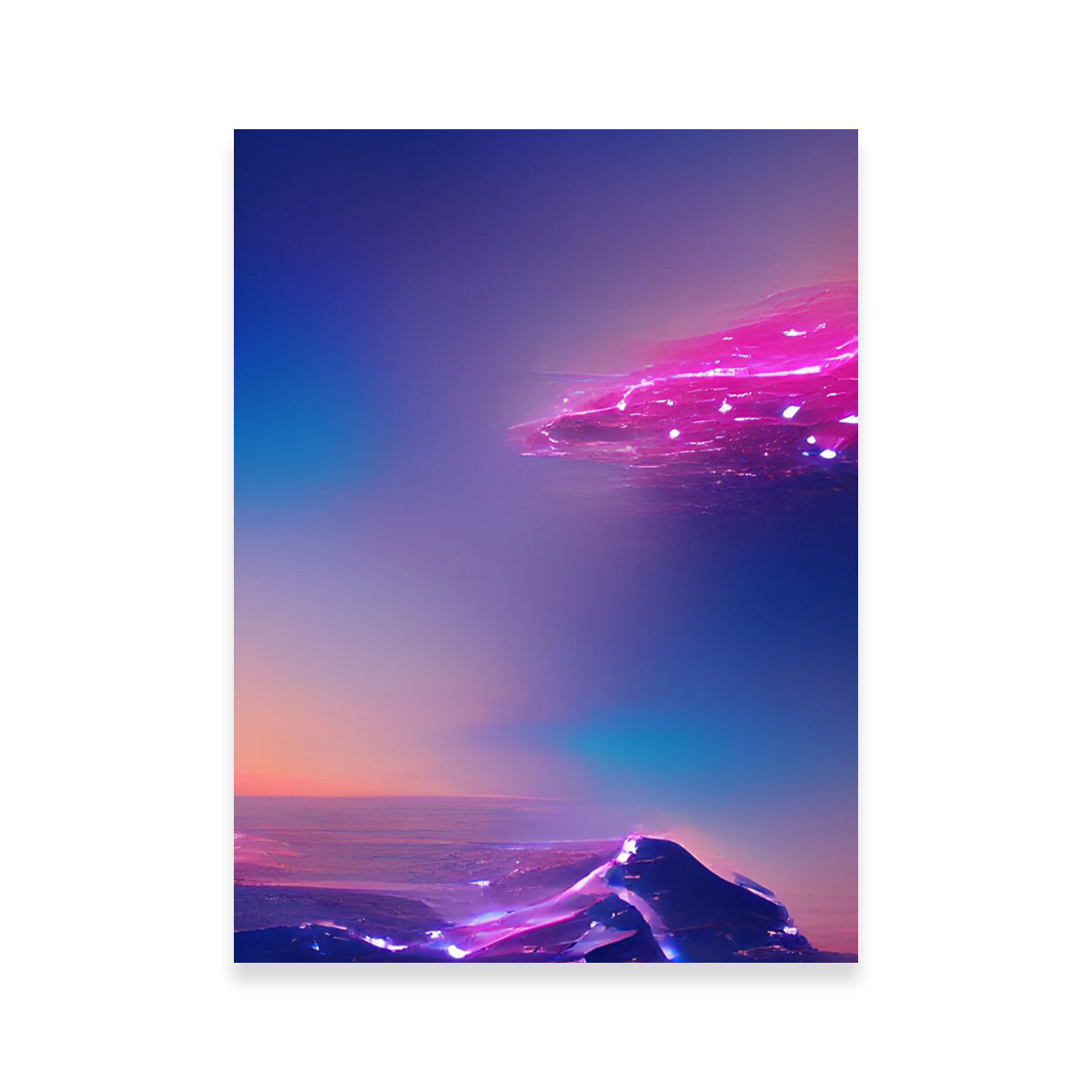 Alien World Wall Art - Exclusive Handmade Canvas by Gabriel Ritcey