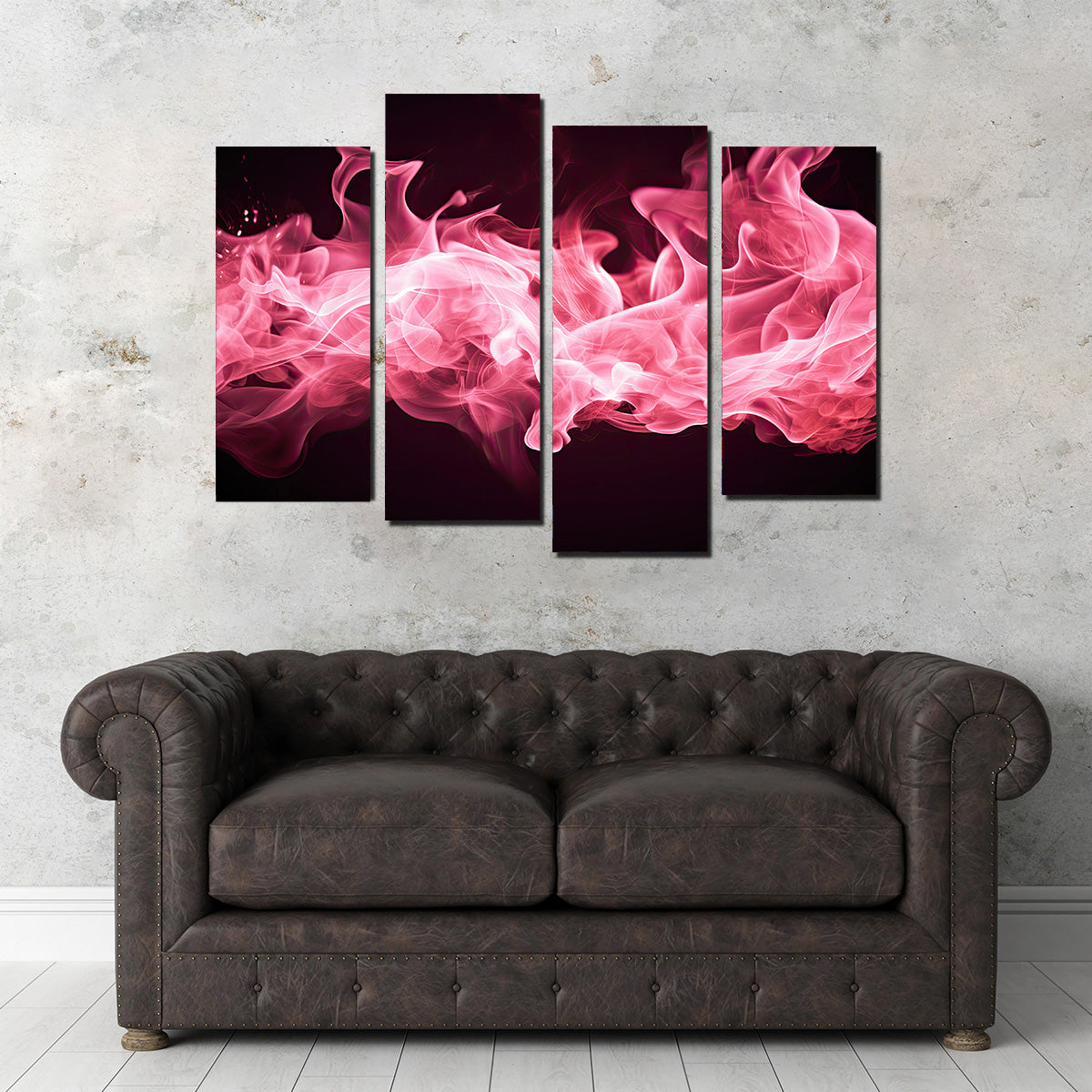 Stunning Pink Fire Wall Art