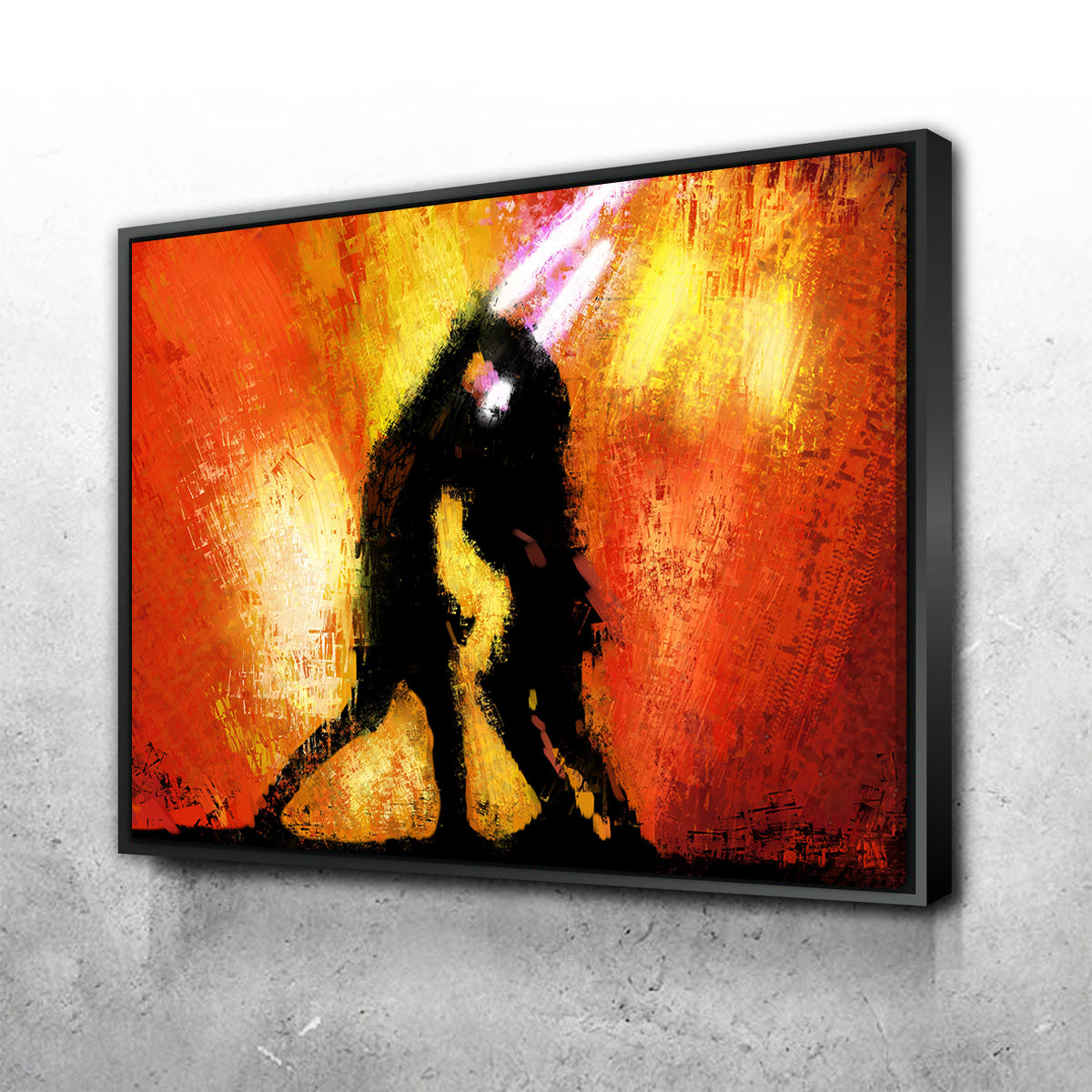 Stunning Obi Wan Vs Anakin Wall Art by Andy Brackpool
