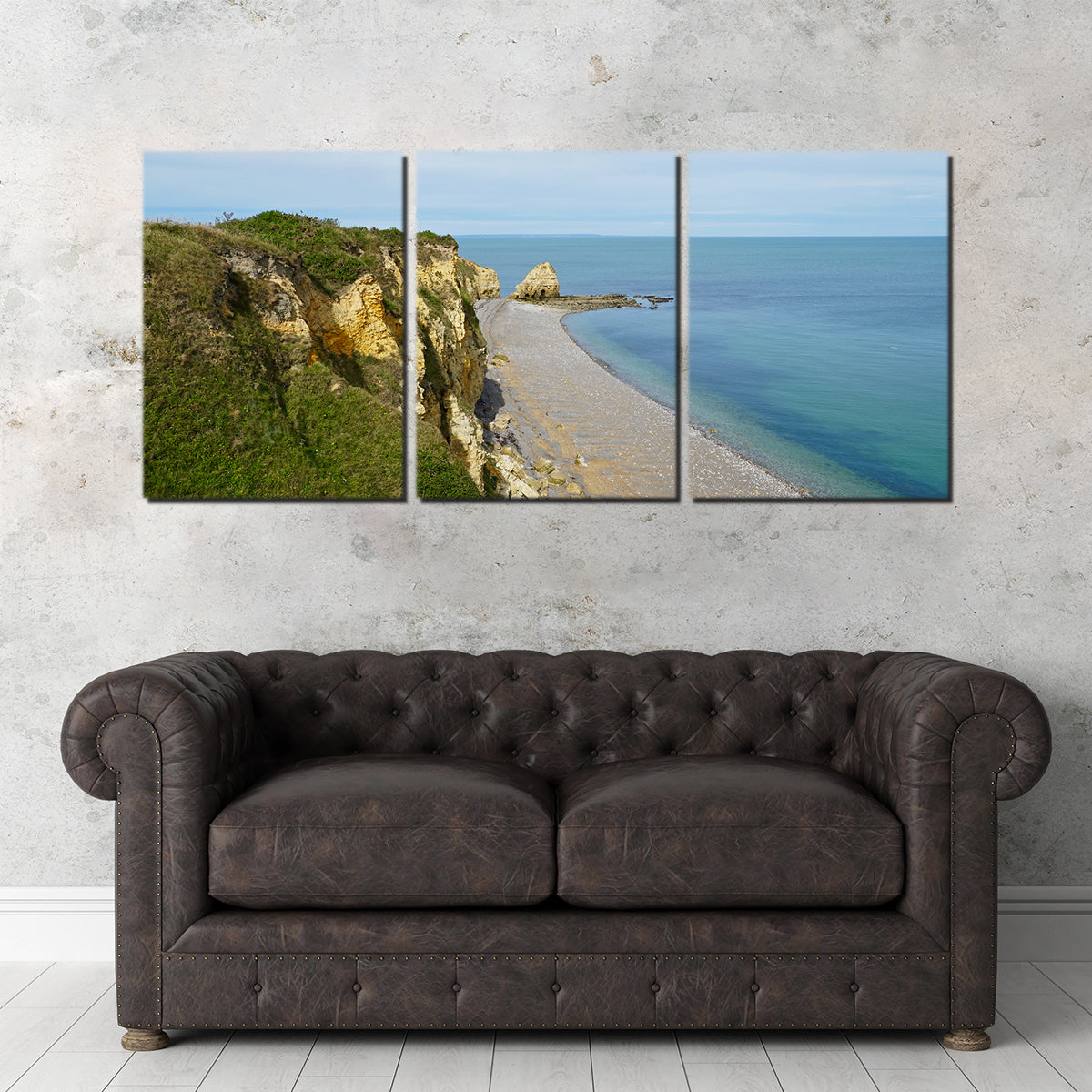Stunning Pointe du Hoc Bluffs Wall Art by David Campbell