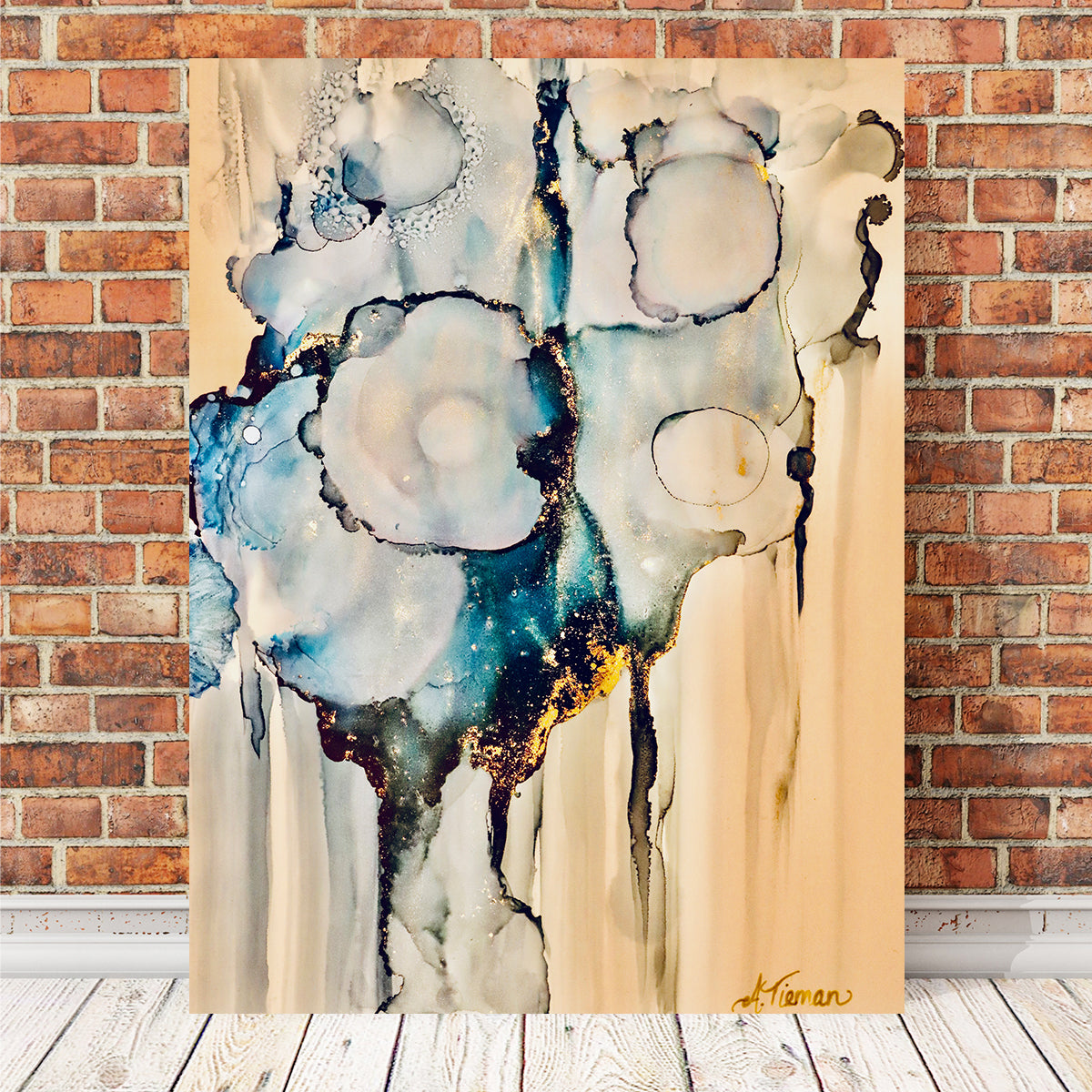 Stunning Moody Blues Wall Art by Amy Tieman