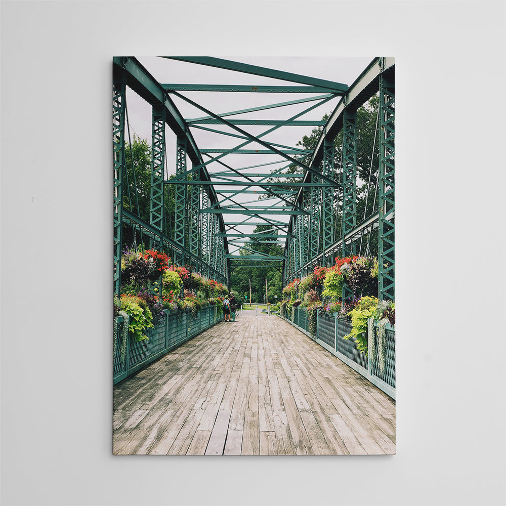 Stunning Old Drake Hill Flower Bridge Wall Art for Home Decor