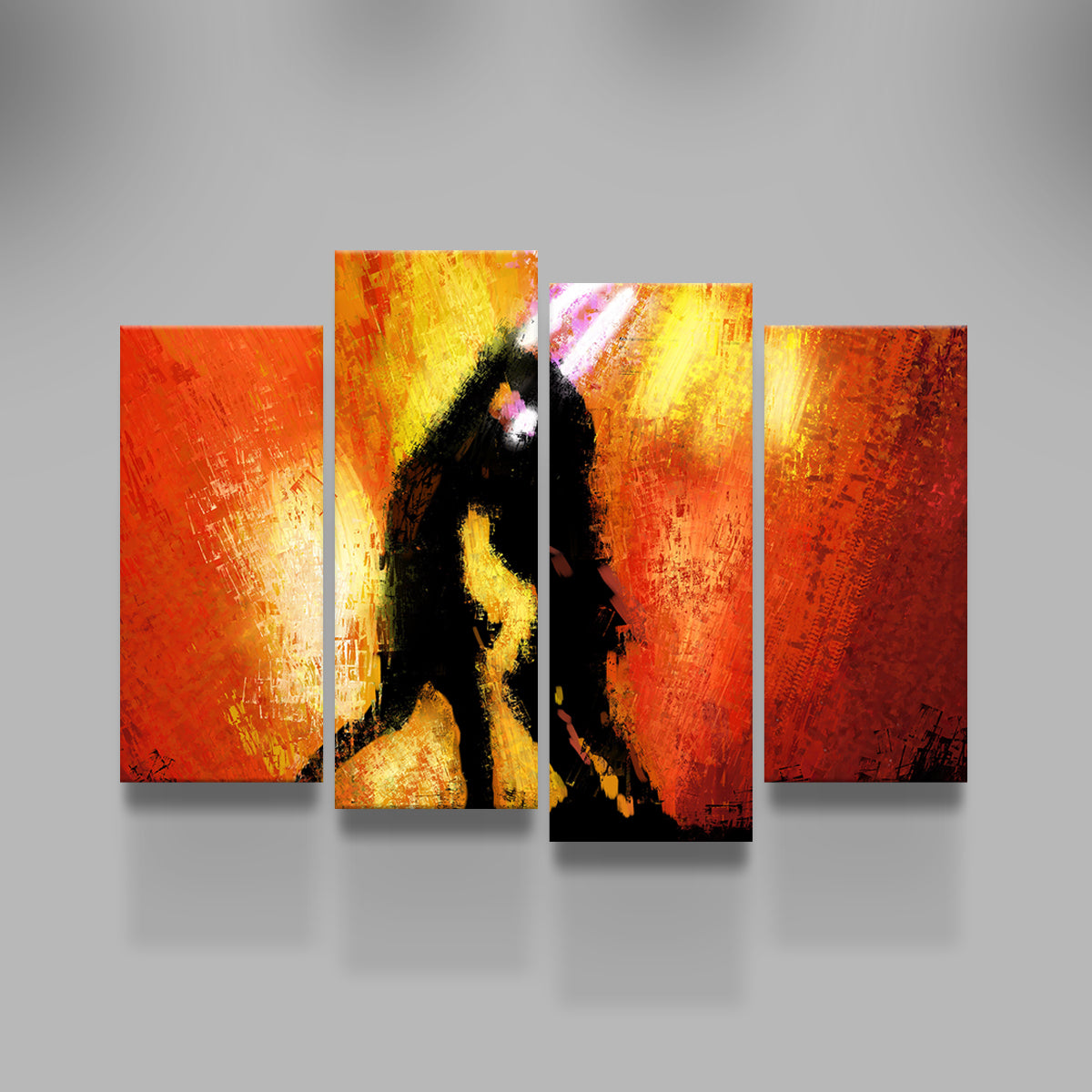 Stunning Obi Wan Vs Anakin Wall Art by Andy Brackpool