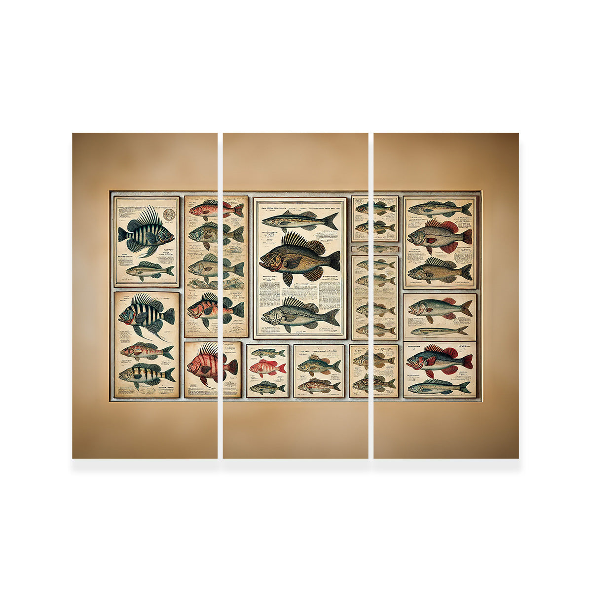 Exquisite Antique Fish Illustrations Wall Art for Stunning Home Decor