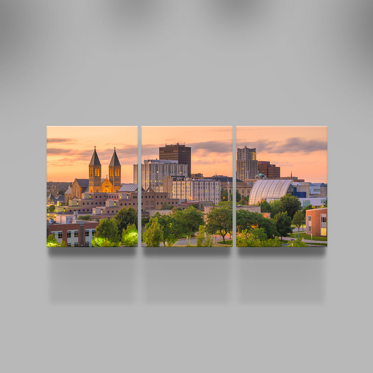 Stunning Akron Downtown Skyline Wall Art for Home Decor