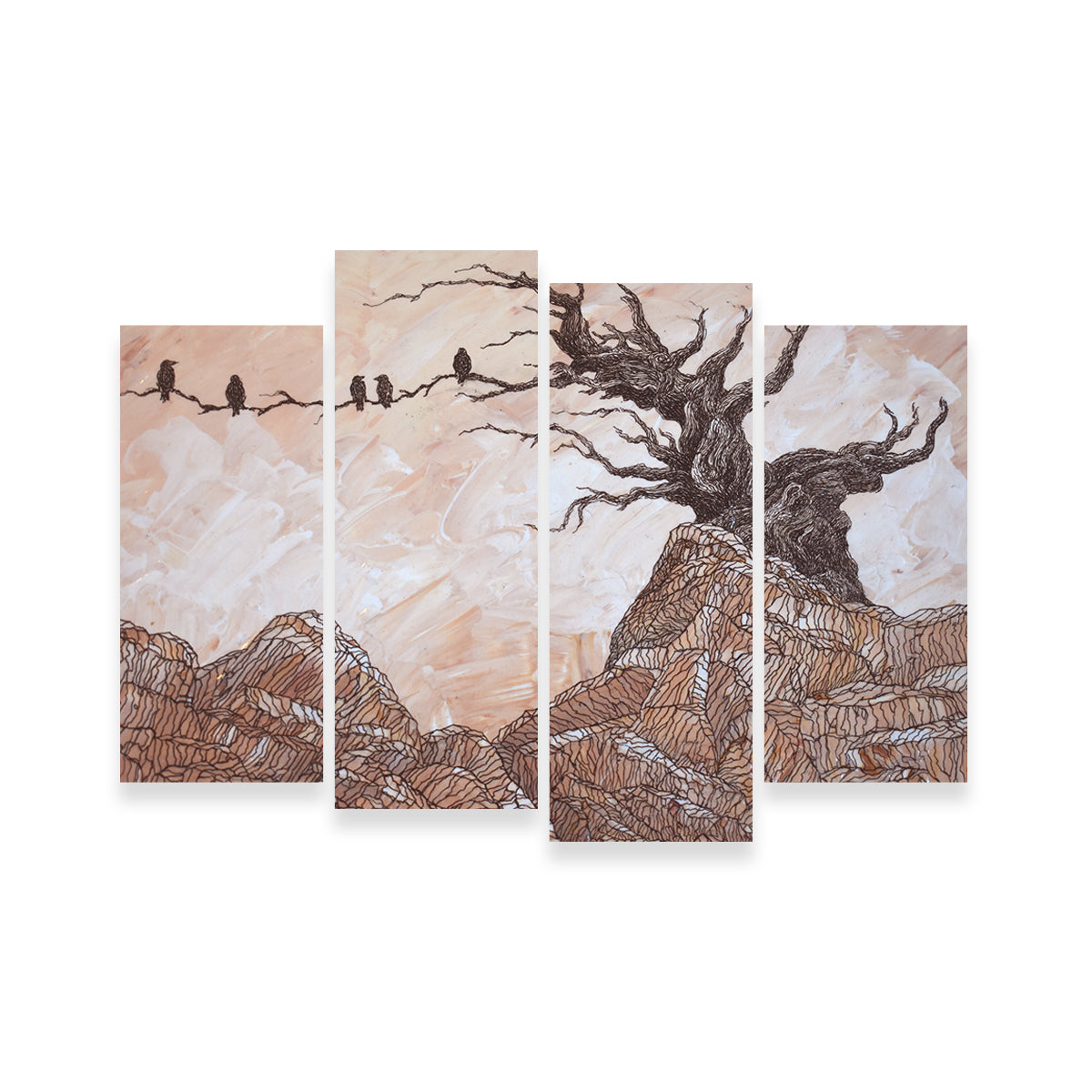 Enchanting Silence Of The Ravens Wall Art - Stunning Decor Piece