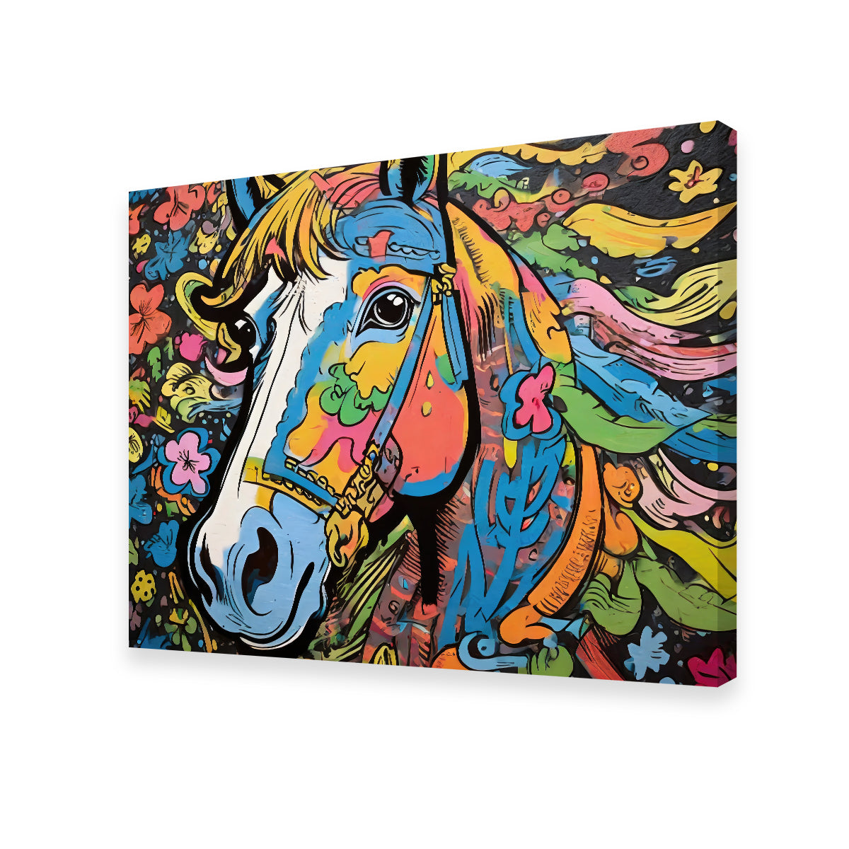 Stunning Horse Graffiti Wall Art by Stephen Chambers