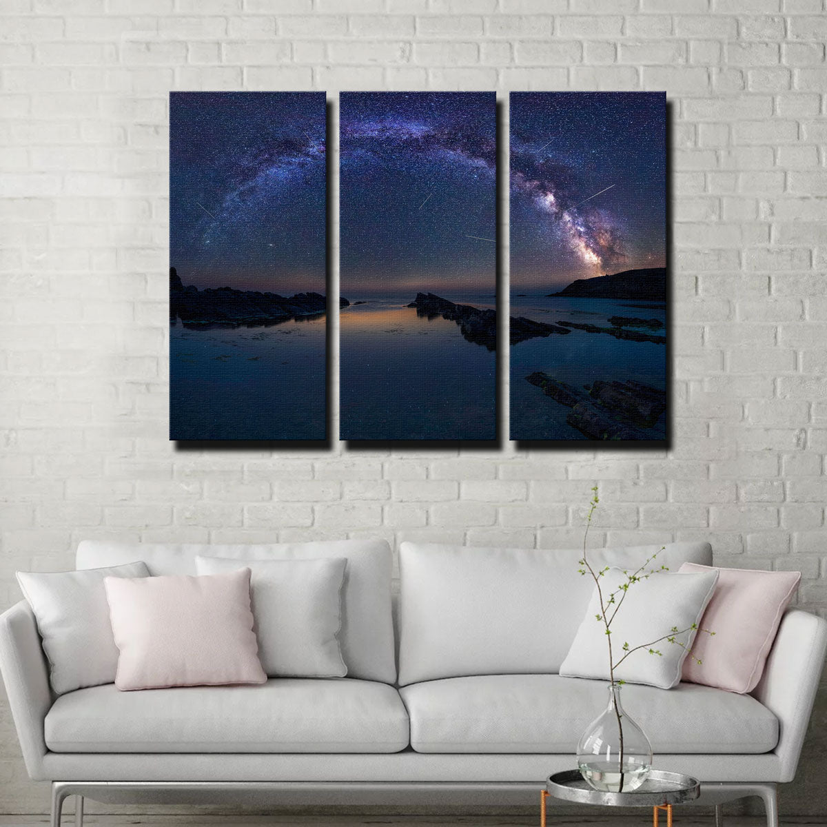 Stunning Arched Galaxy Wall Art for Enchanting Spaces