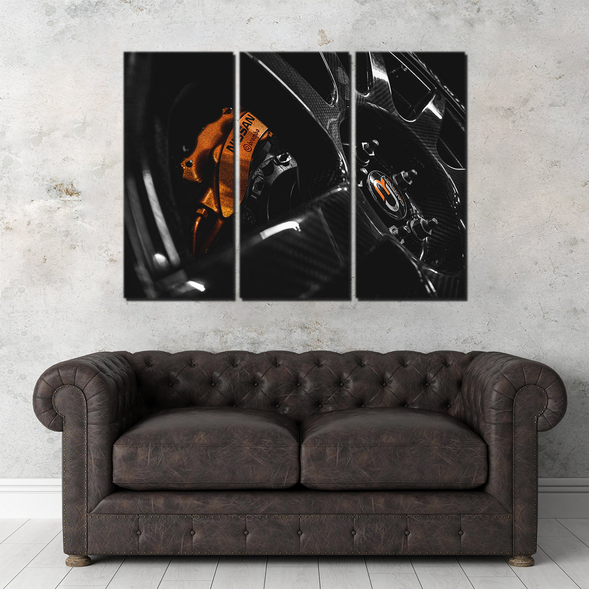 Stunning Nissan GTR Wheel Wall Art by George Sorin