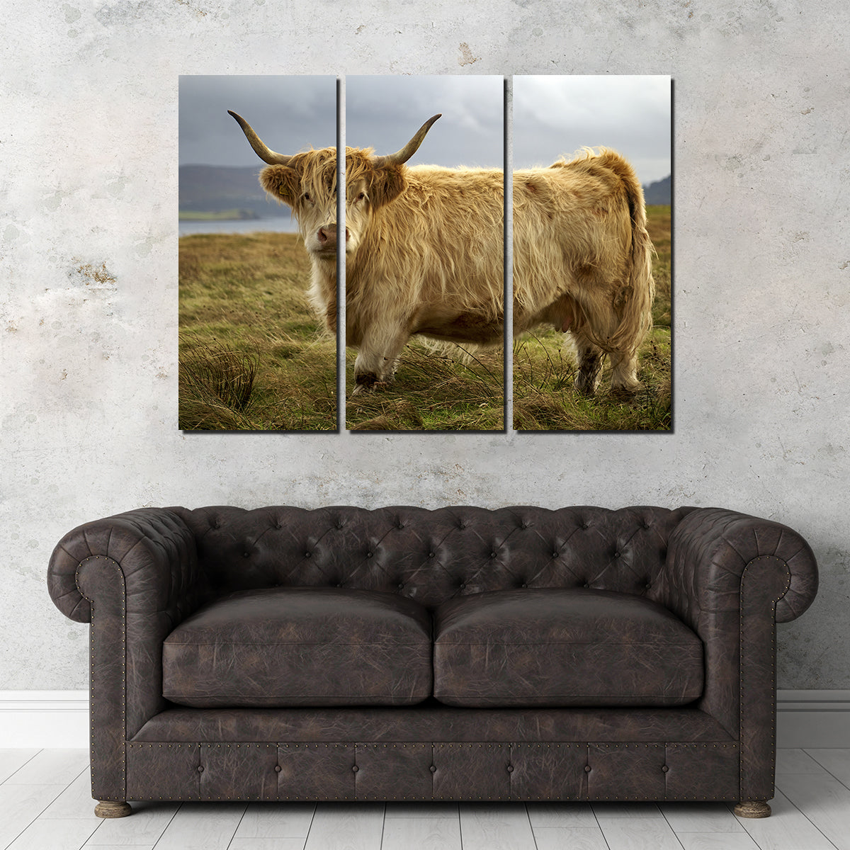 Charming Highland Cow Countryside Wall Art for Stunning Home Decor