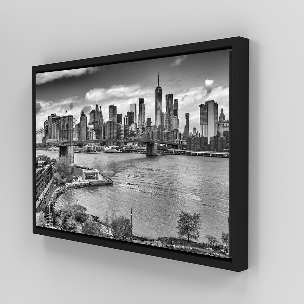 Stunning NYC View from Manhattan Bridge Wall Art by Melanie Viola