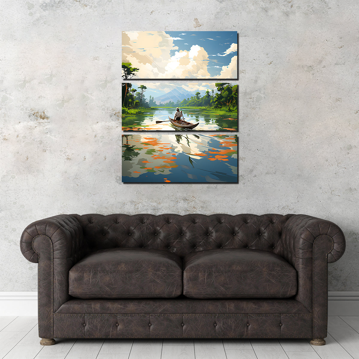 Exquisite Cambodia - Siem Reap River Wall Art by Valth Graphics