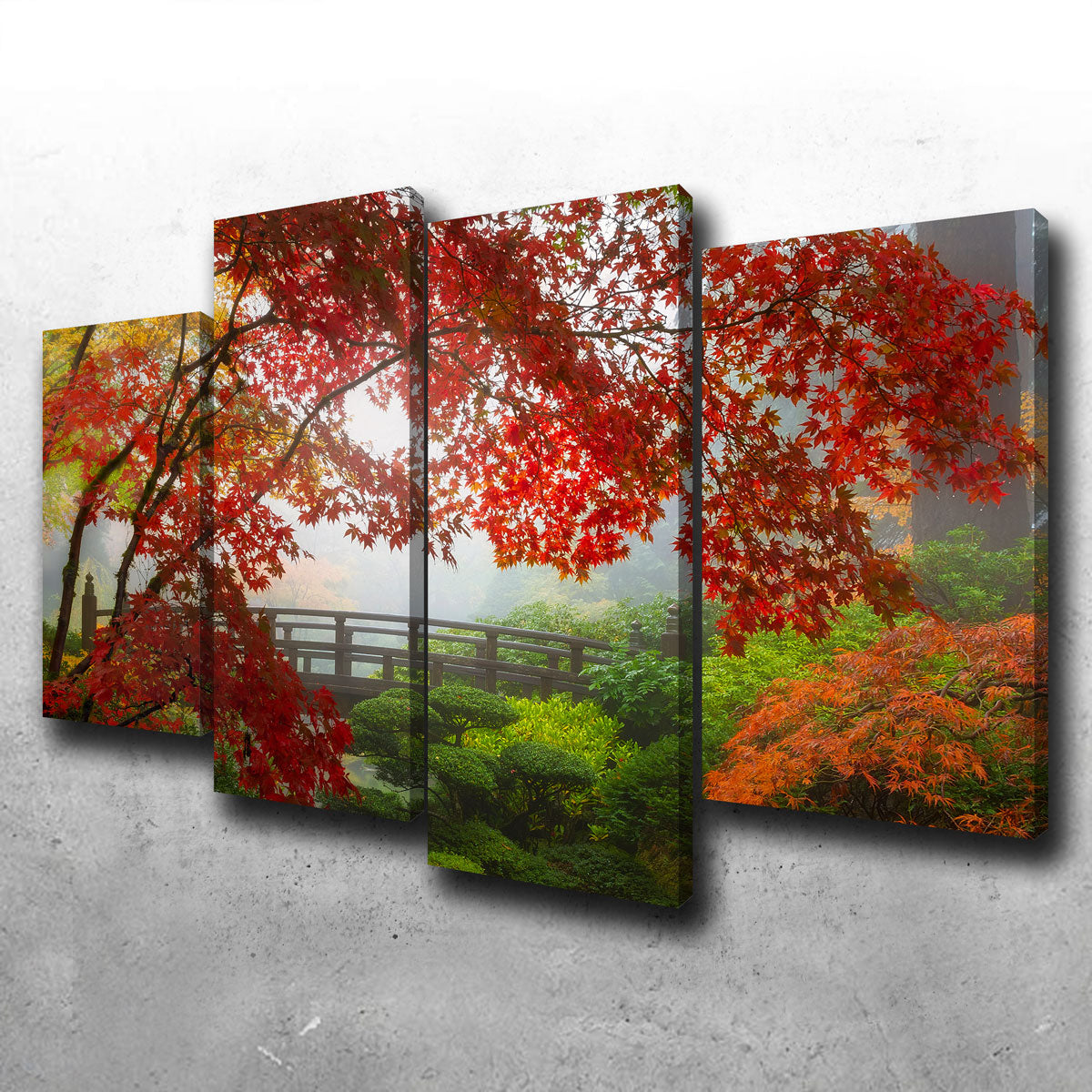 Exquisite Portland Japanese Garden Wall Art - Museum-Quality Canvas Print