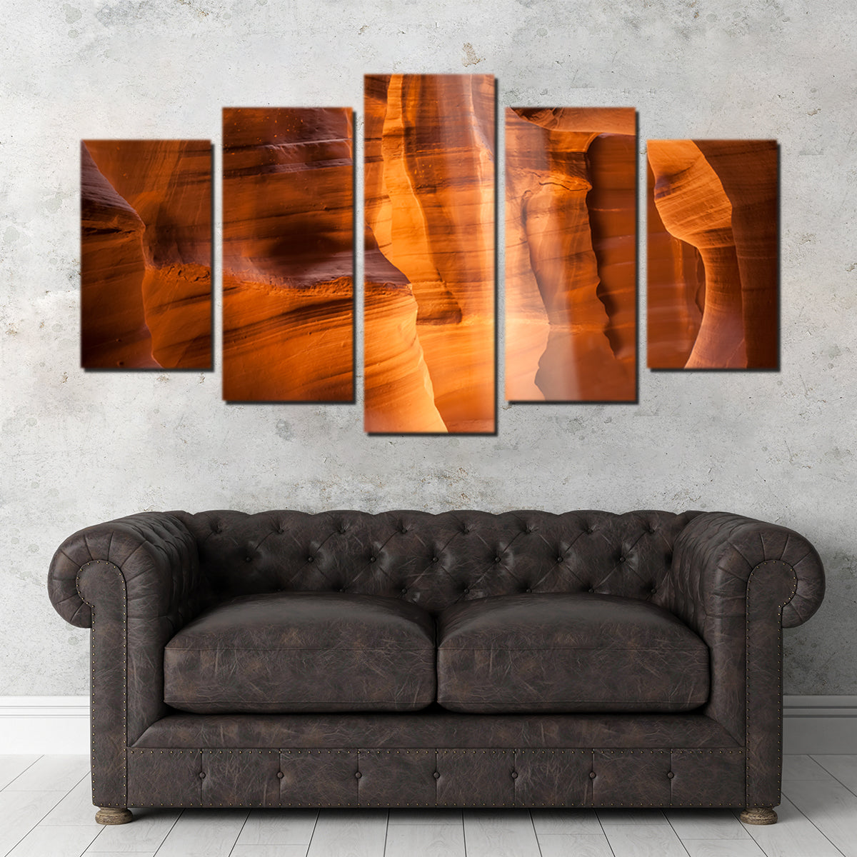 Stunning Antelope Canyon Lightbeam Wall Art by Melanie Viola