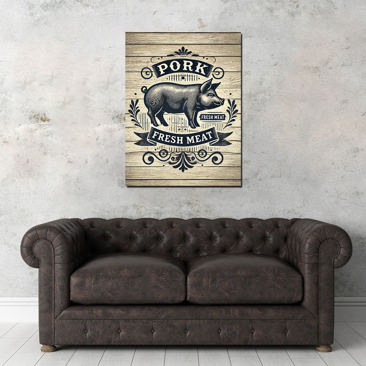 Exquisite Pork and Fresh Meat Themed Wall Art for Home Decor