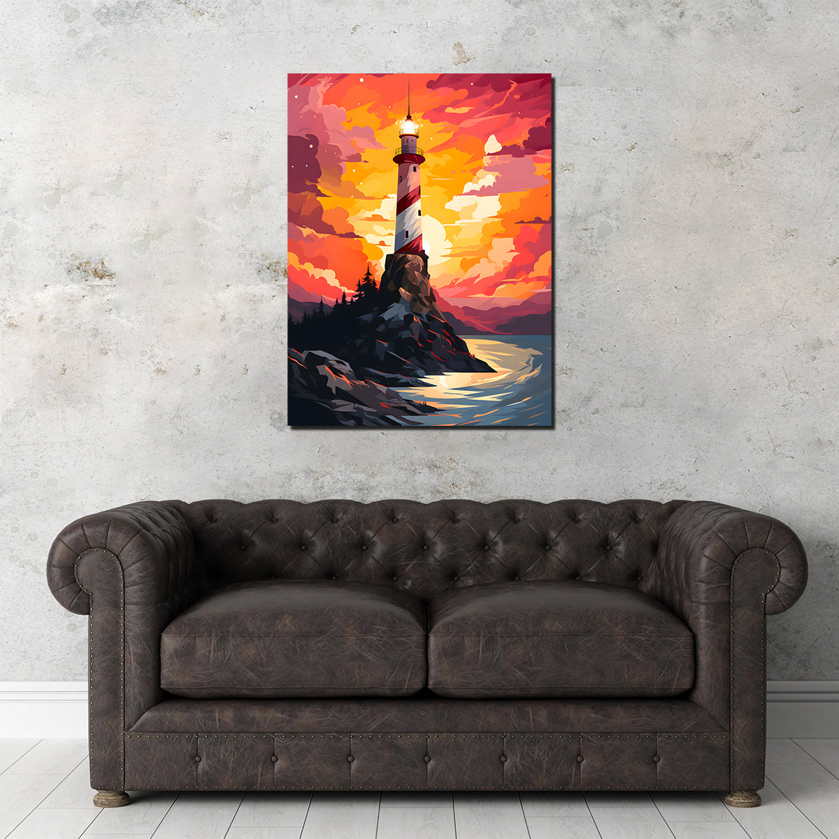 Argentina - The Enchanting Lighthouse at the End of the World Wall Art for Stunning Home Decor