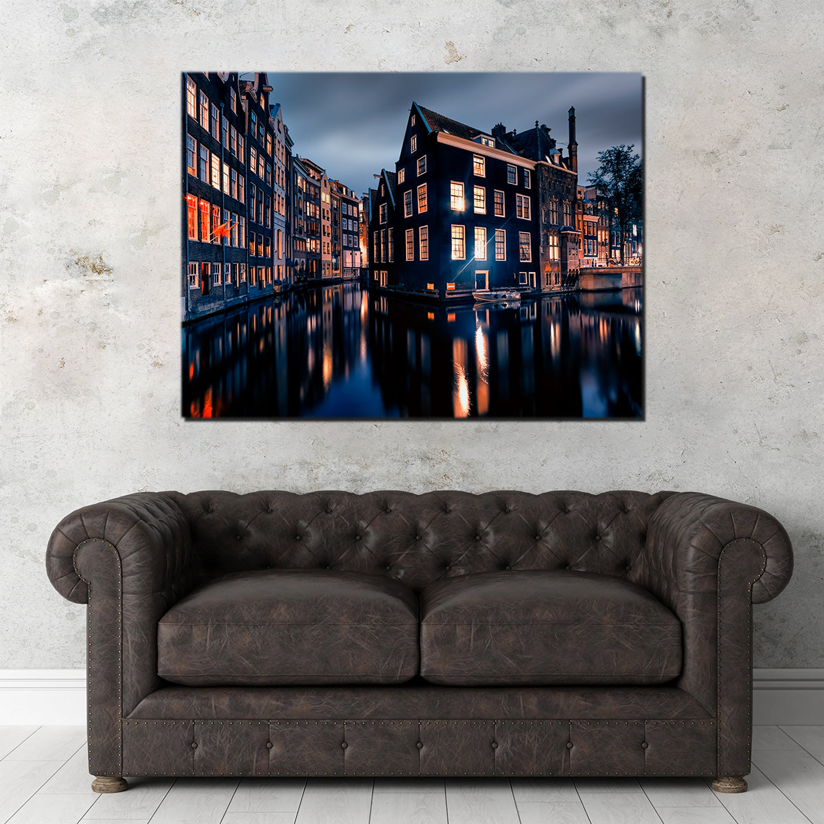 Enchanting Amsterdam By Night Wall Art for Stunning Home Decor