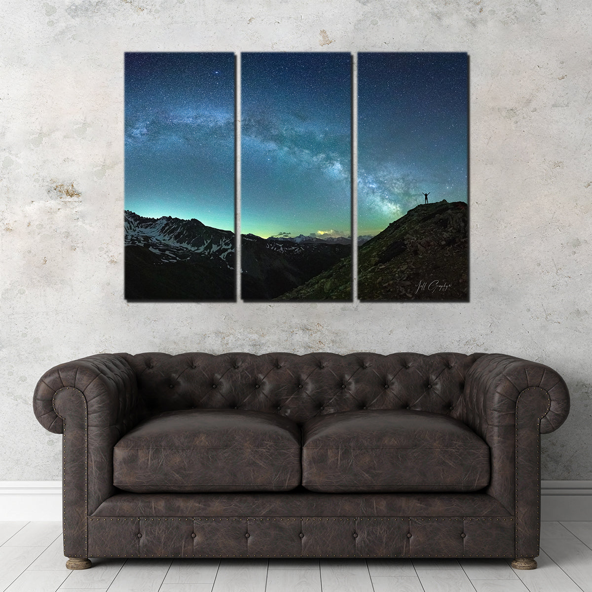 Stunning Arch of the Milky Way Rochebrune Airglow Wall Art by Jeff Graphy