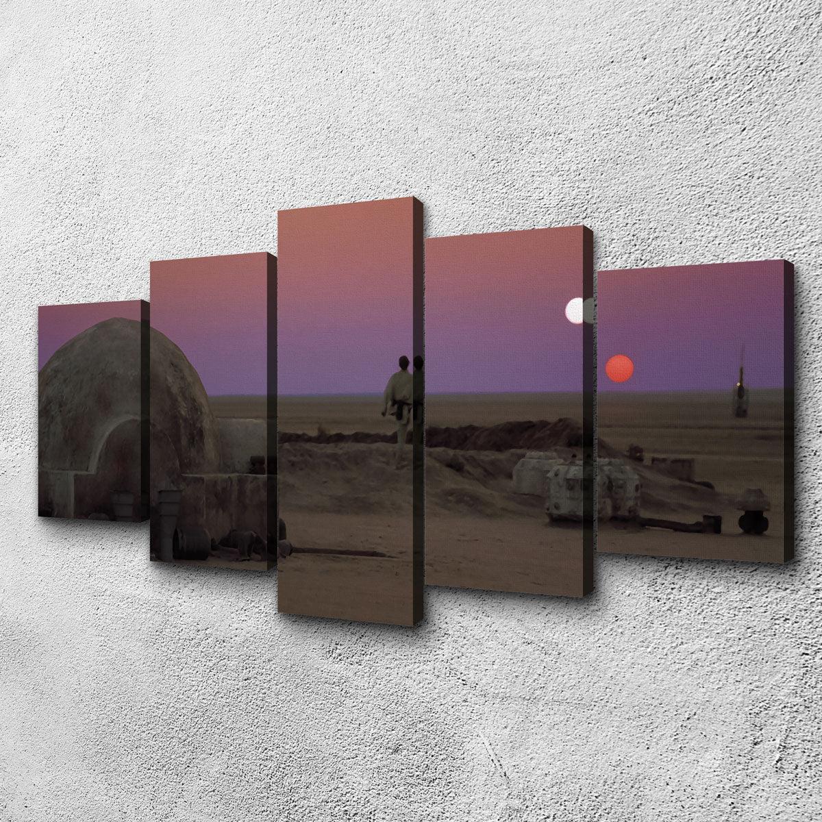 Stunning Binary Sunset Wall Art for Striking Home Decor