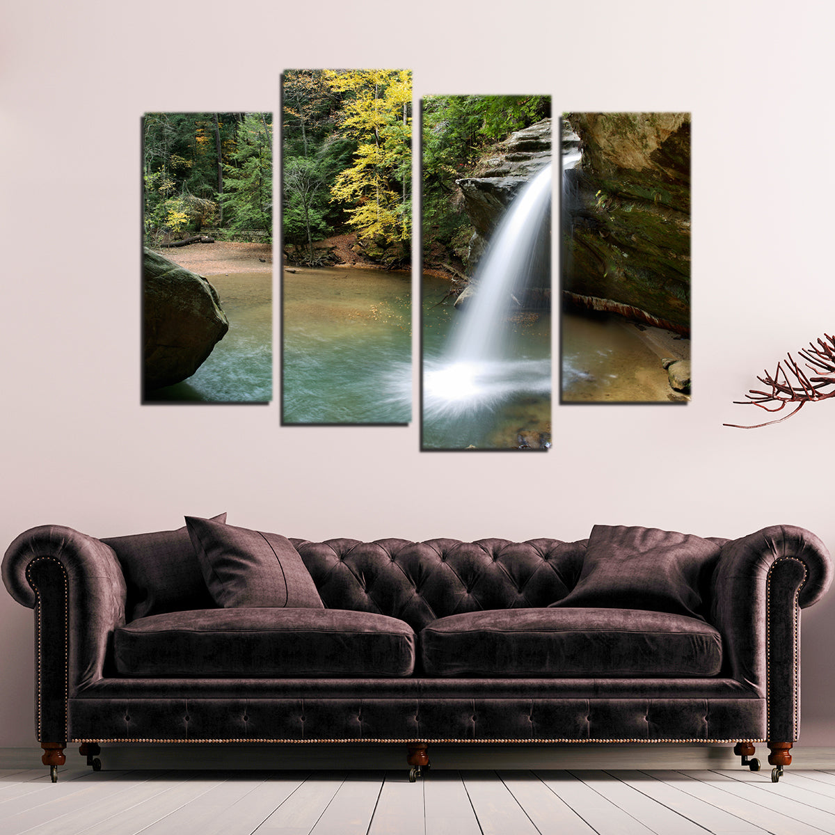 Stunning Old Man's Cave Lower Falls Wall Art for Home Decor