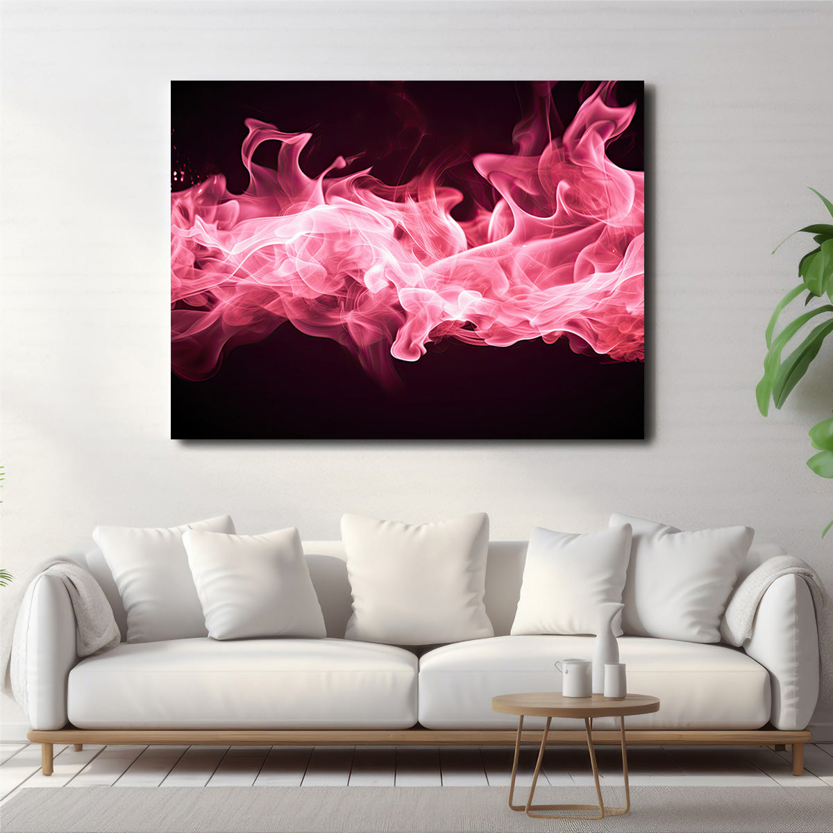 Stunning Pink Fire Wall Art