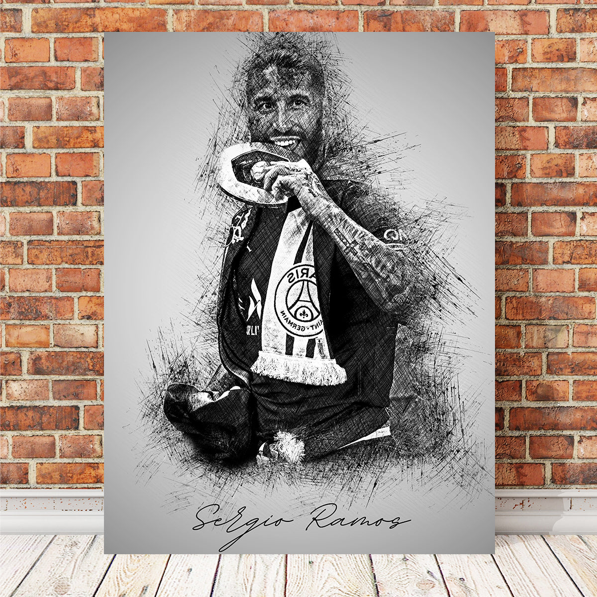 Stunning Sergio Ramos 2 Wall Art by Albi Art