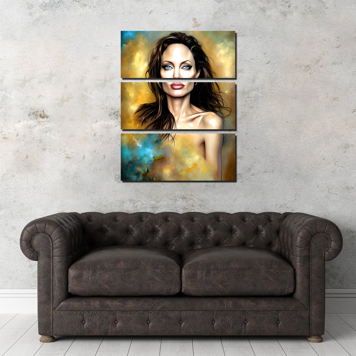 Stunning Angelina Jolie Wall Art by Dina Rolle