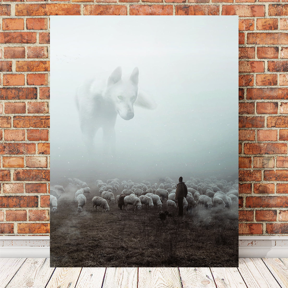 Stunning Big Wolf Wall Art by Milos