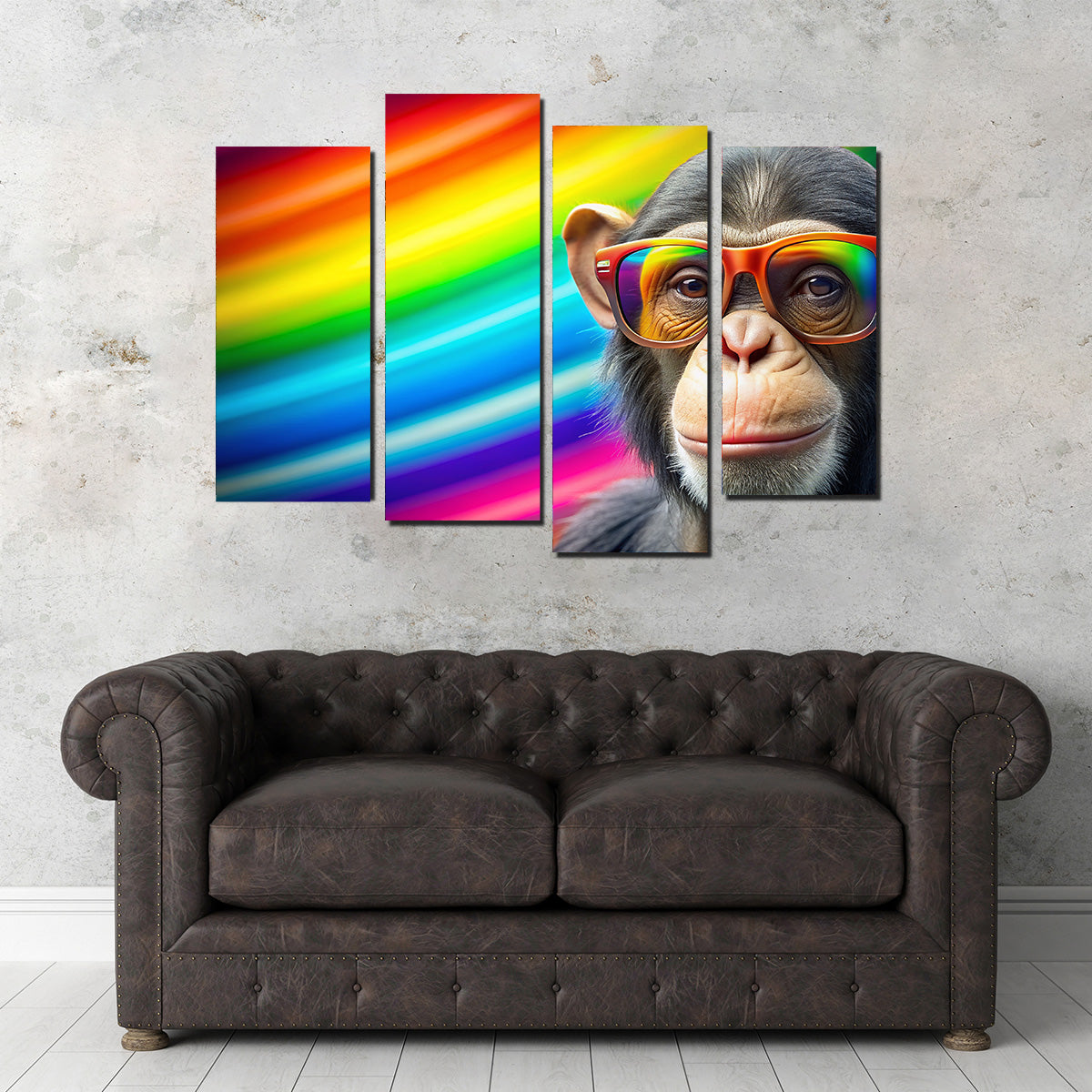 Vibrant Monkey Color Wall Art for Stunning Home Decor