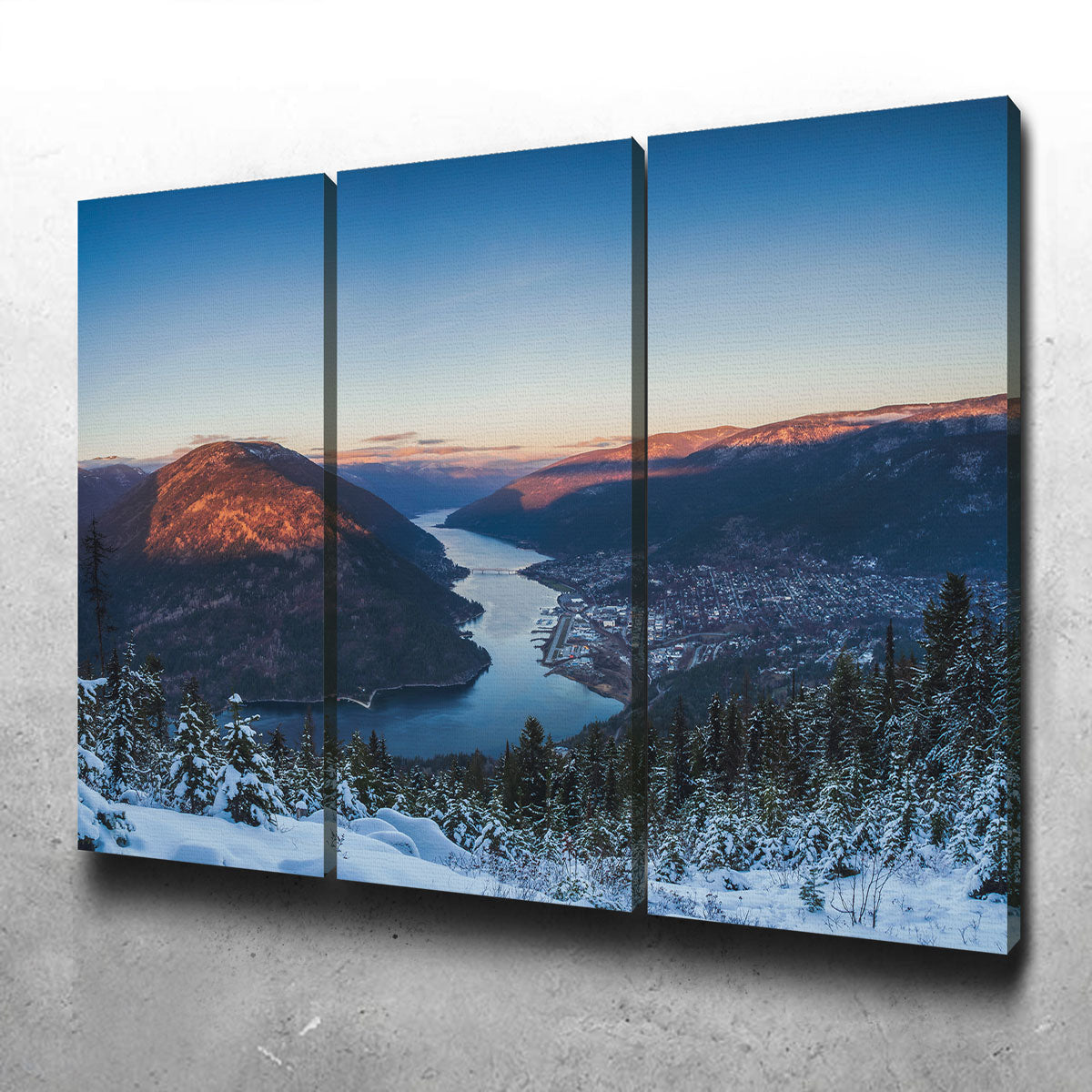 Breathtaking Snow Capped Creek Wall Art by Mike Cotton