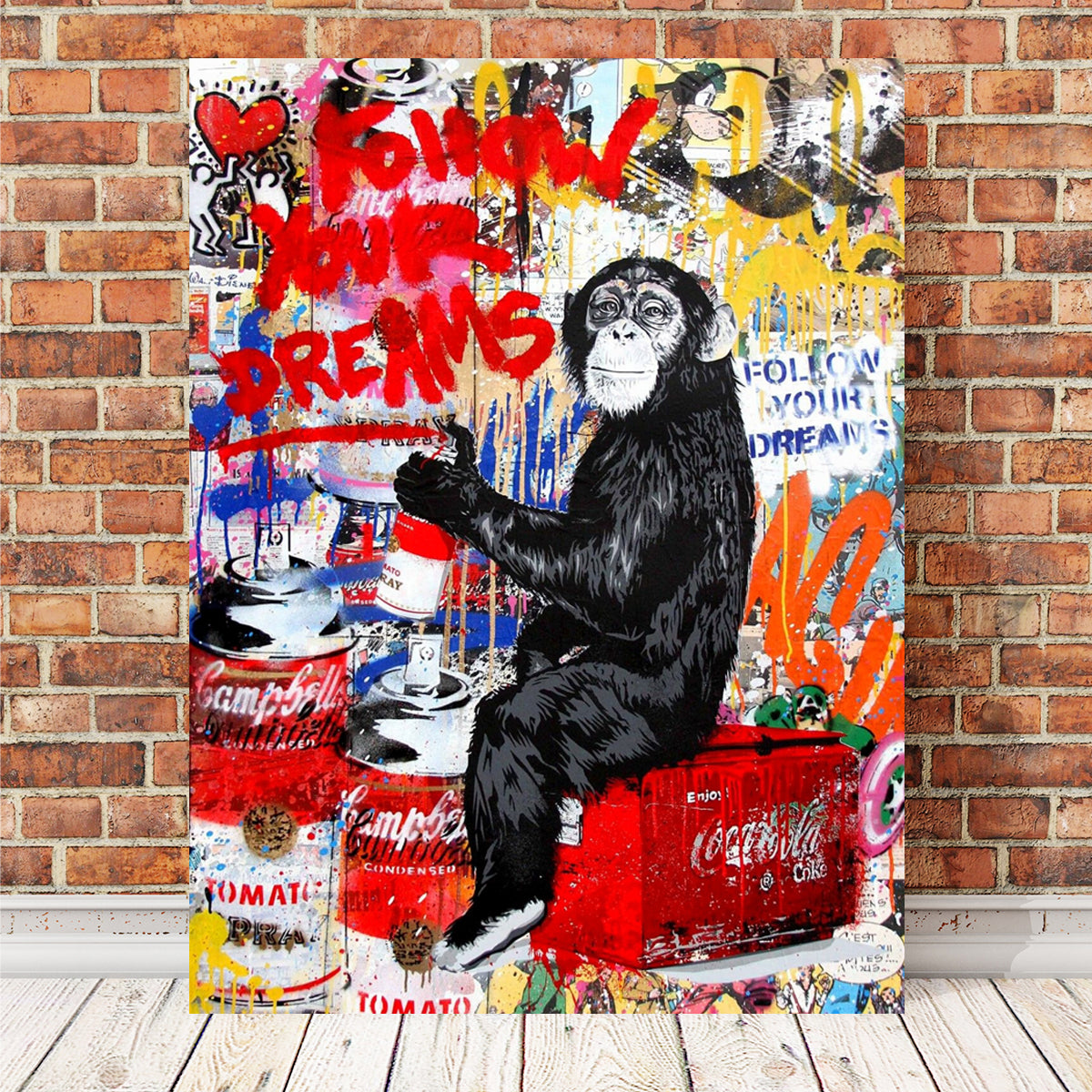 Stunning Monkey Business Wall Art by Ralph & Laura Design