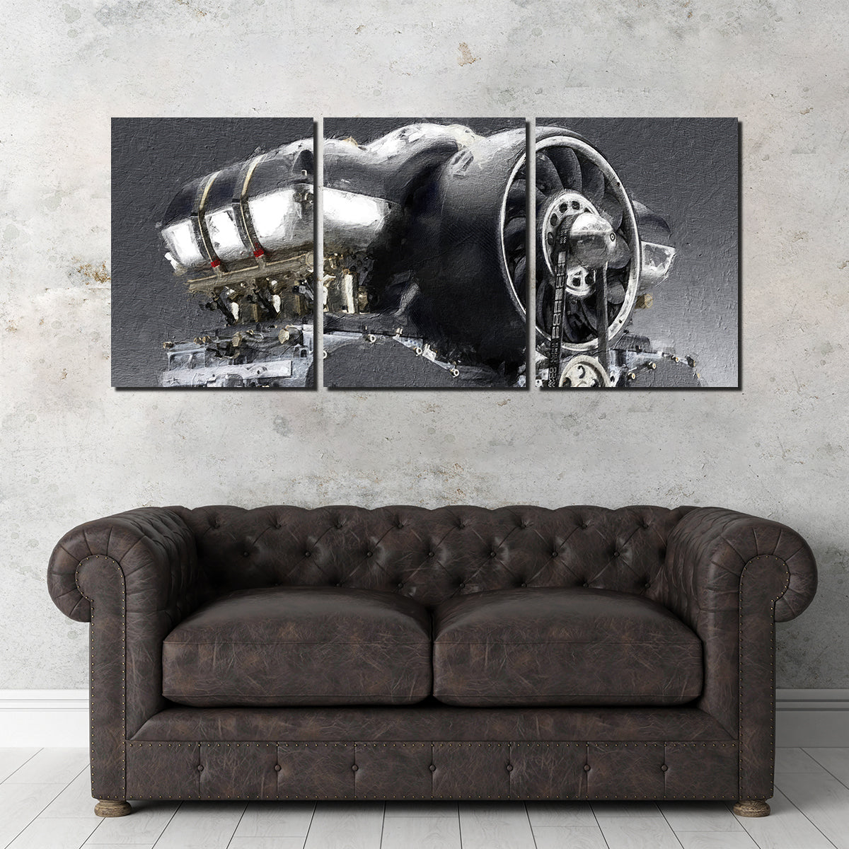 Stunning Porsche 911 Engine Wall Art by Stephen Chambers