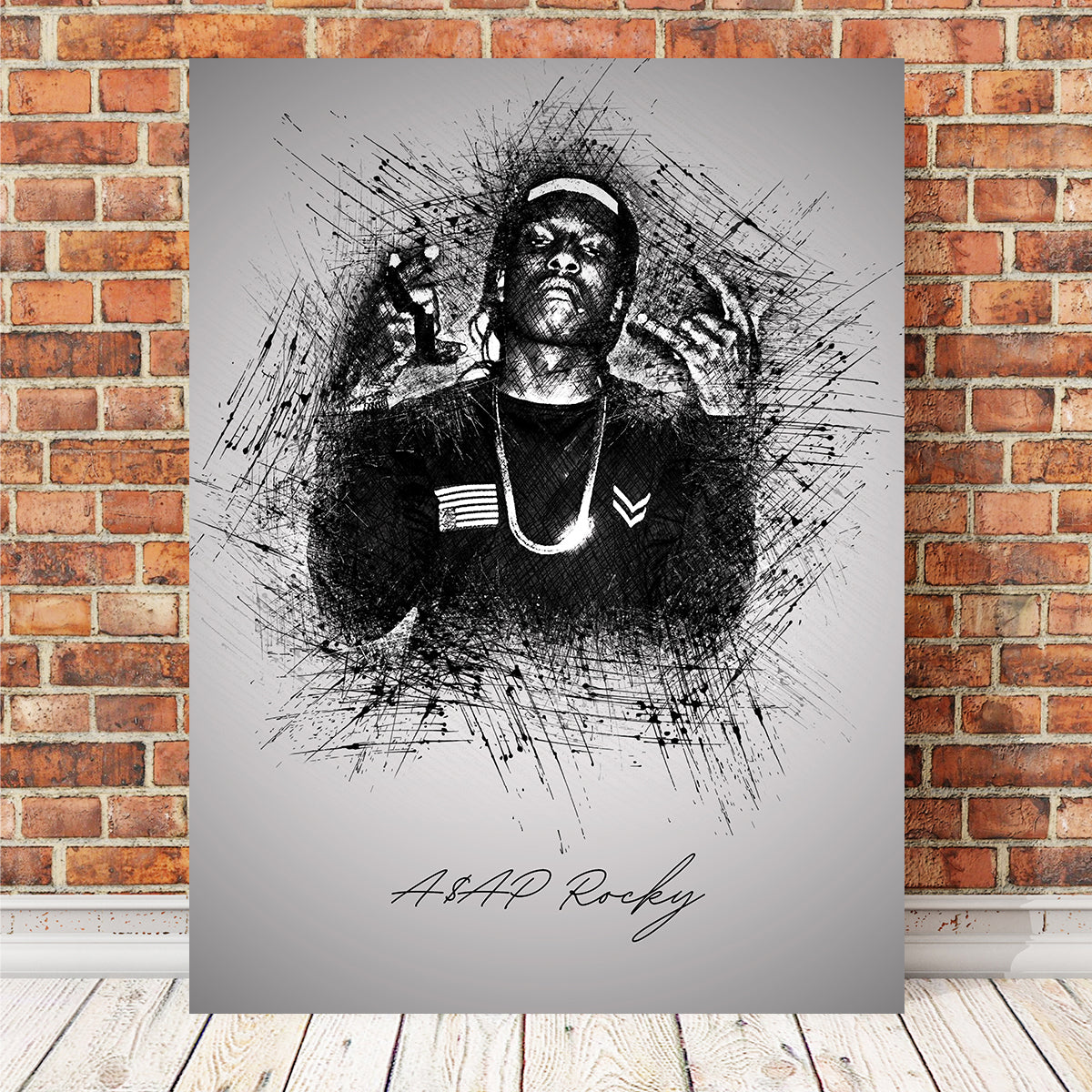 Asap Rocky Hands Wall Art - Stunning Museum-Quality Canvas Print