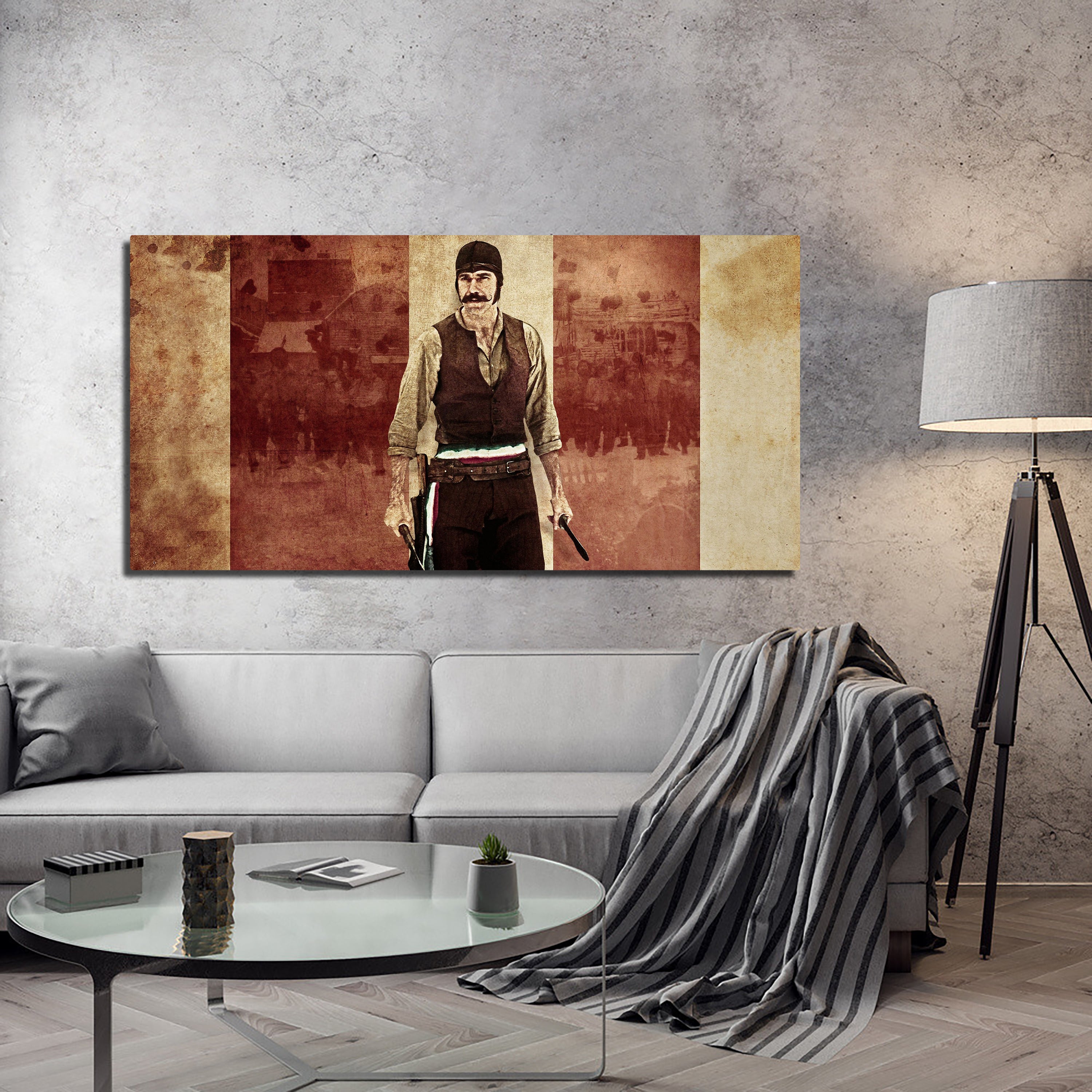 Bill Panoramic Wall Art - Museum-Quality Sustainable Pine Wood Canvas
