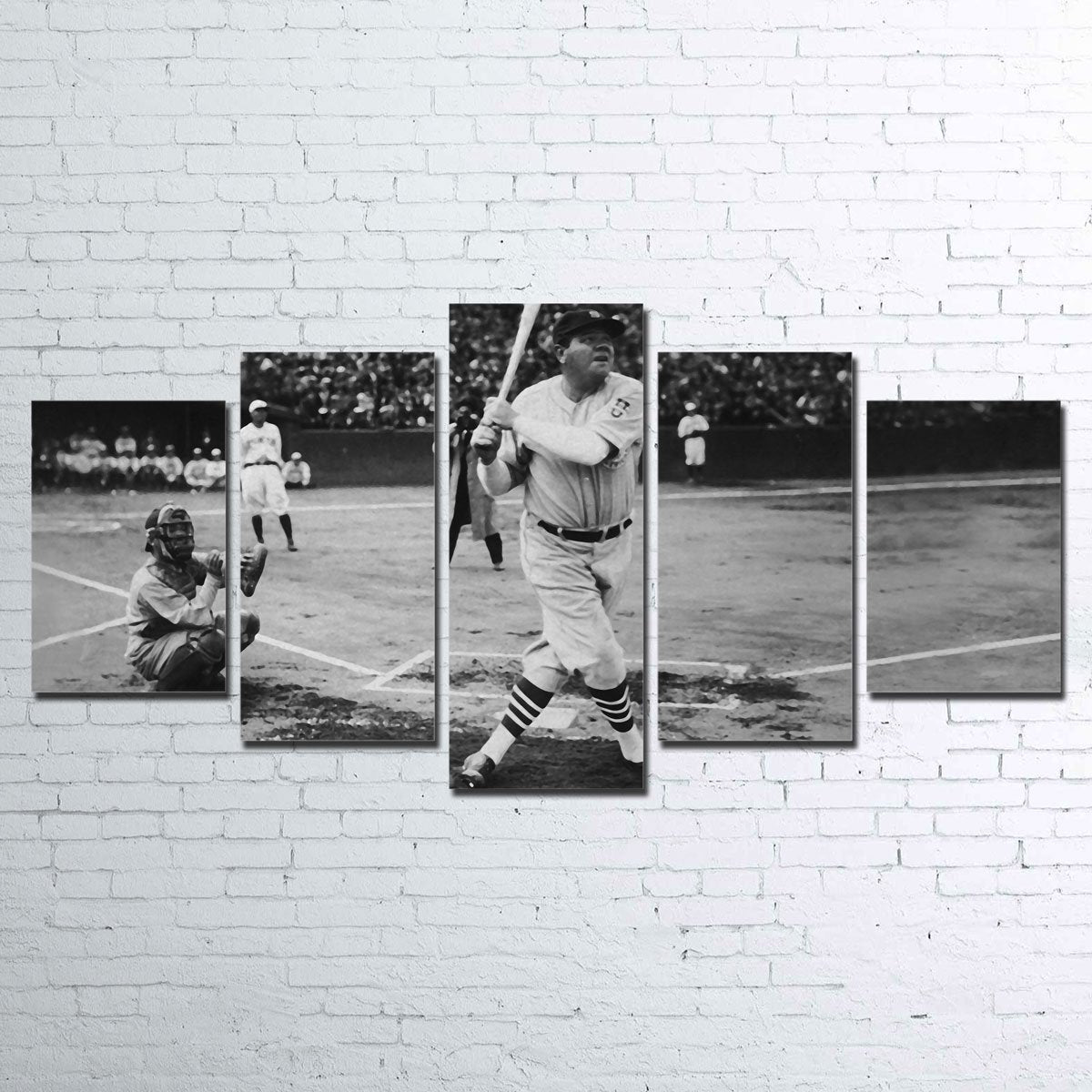 Babe Ruth Five Piece Premium Wall Art Set
