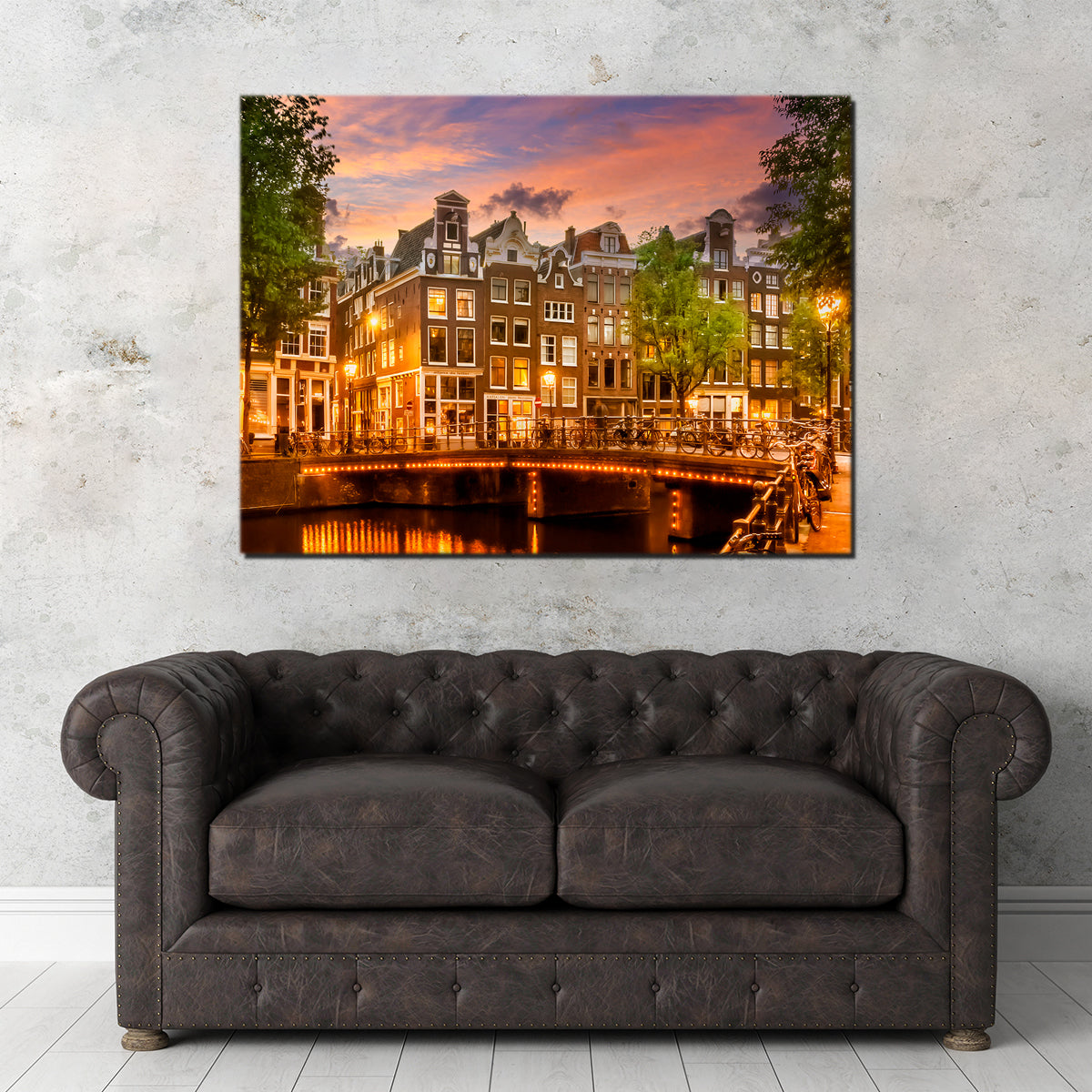 Exquisite Amsterdam Impression From Singel Wall Art by Melanie Viola