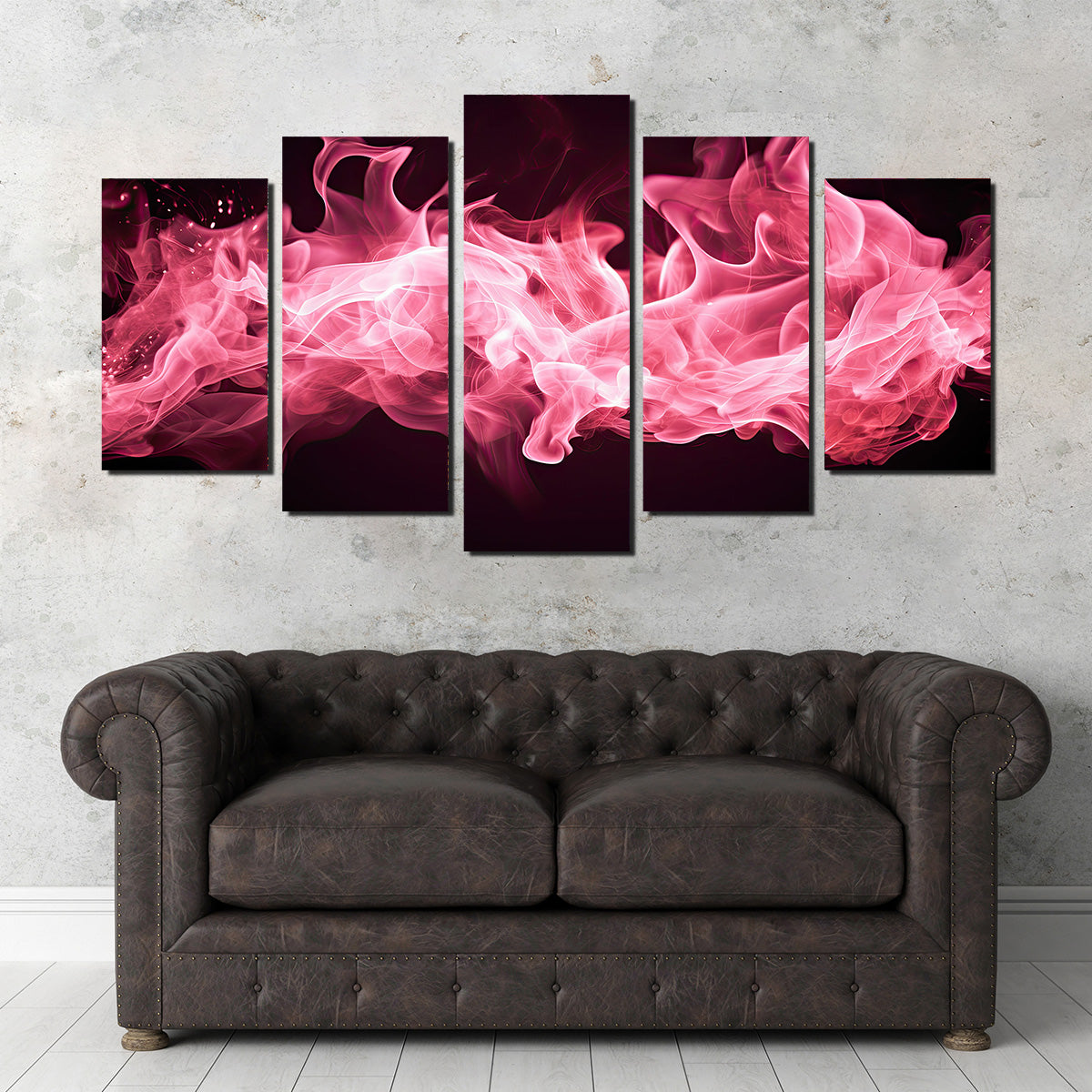 Stunning Pink Fire Wall Art