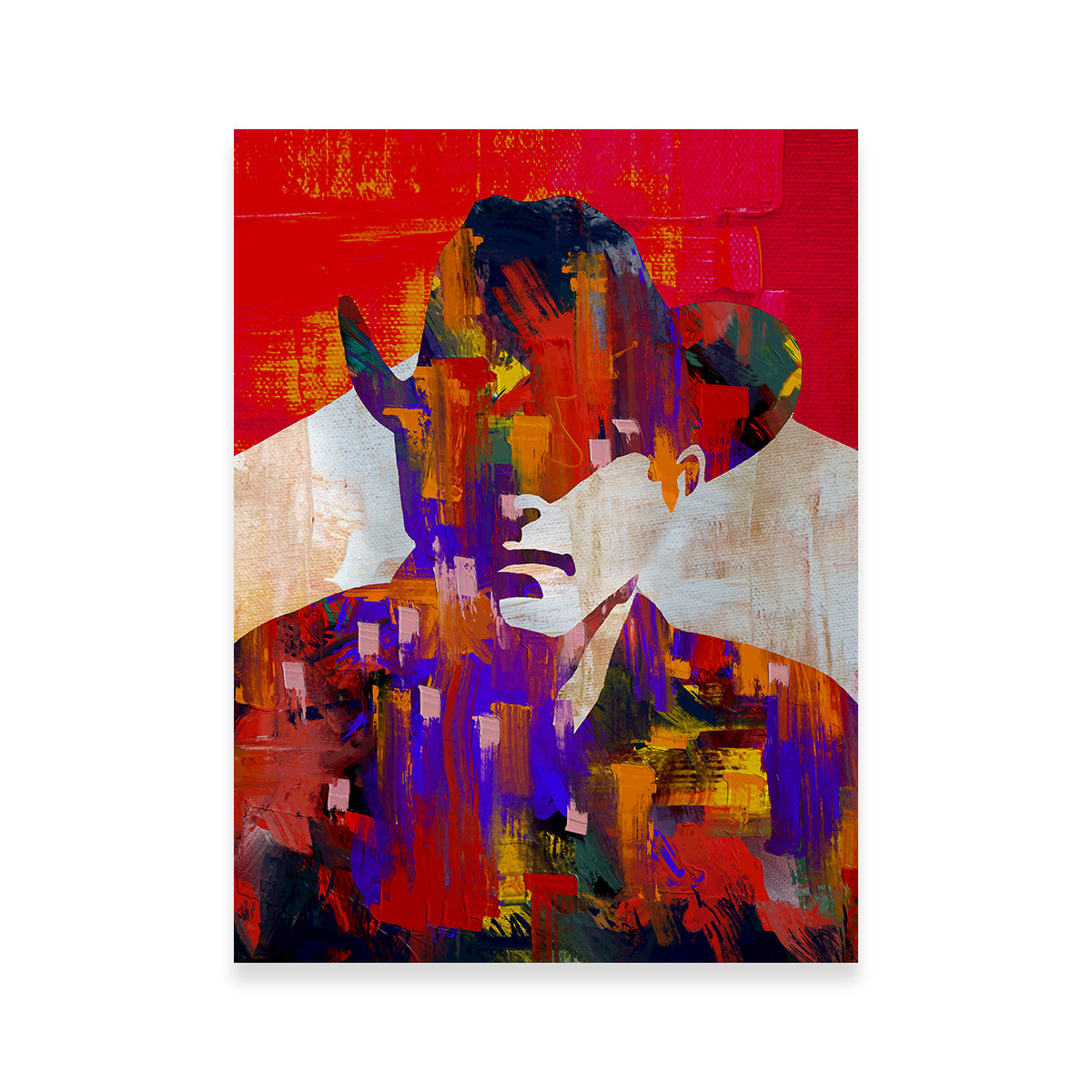 Stunning Smoker Man Wall Art by Stephen Chambers