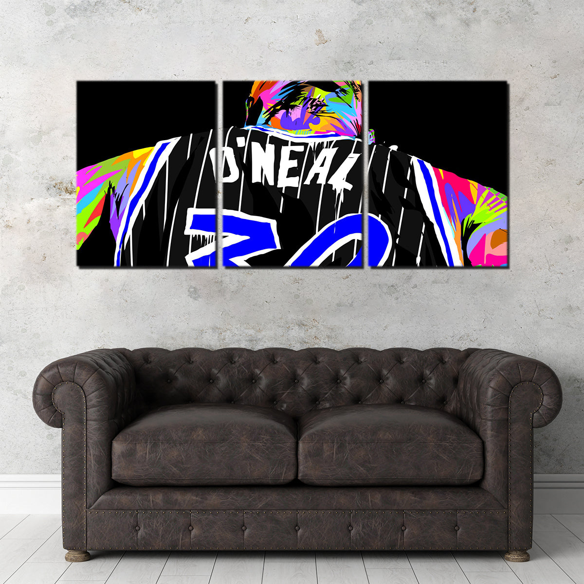 Shaq Wall Art - Premium Handmade Canvas with Sustainable Pine Frames