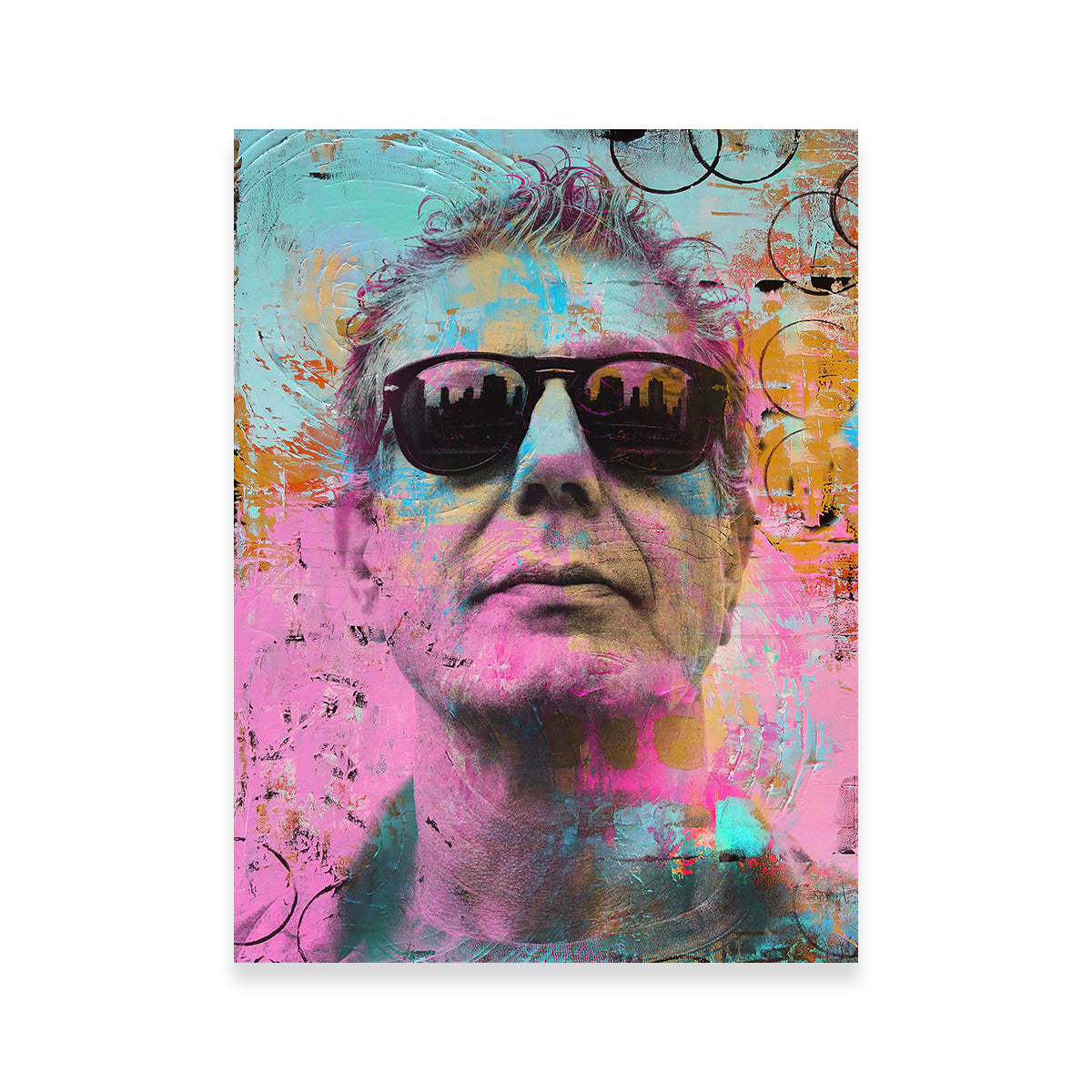Stunning Anthony Bourdain Wall Art by Stephen Chambers