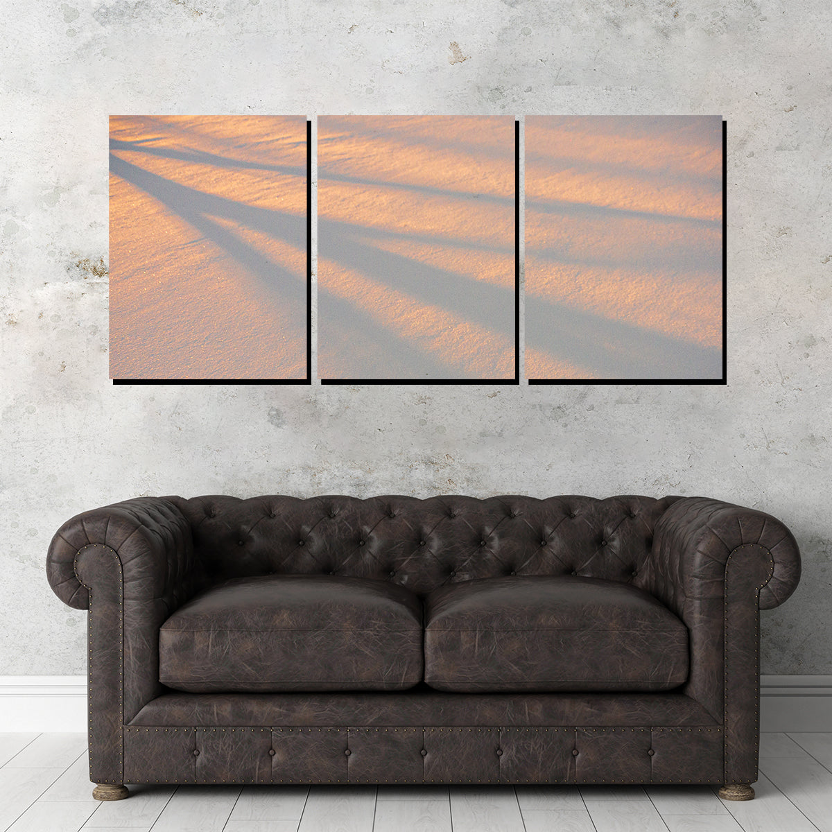 Enchanting Shadows in the Snow Wall Art by Mike Cotton