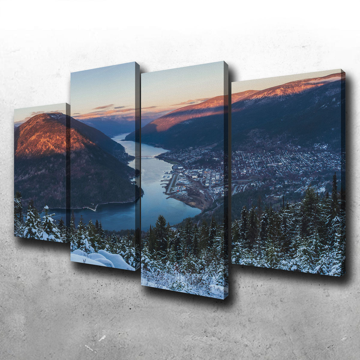 Breathtaking Snow Capped Creek Wall Art by Mike Cotton