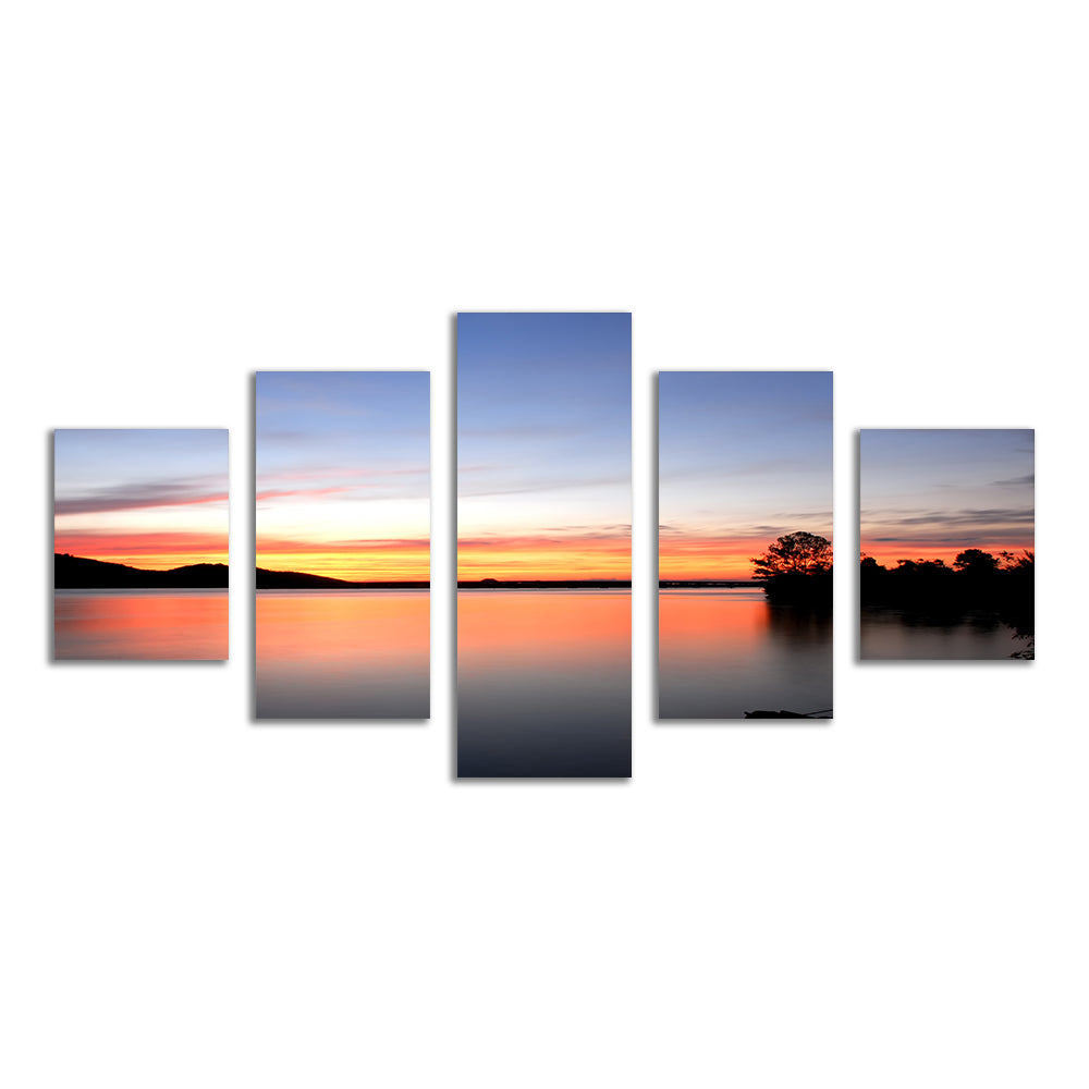 Gorgeous Arkansas River Sunset Wall Art for Stunning Home Decor