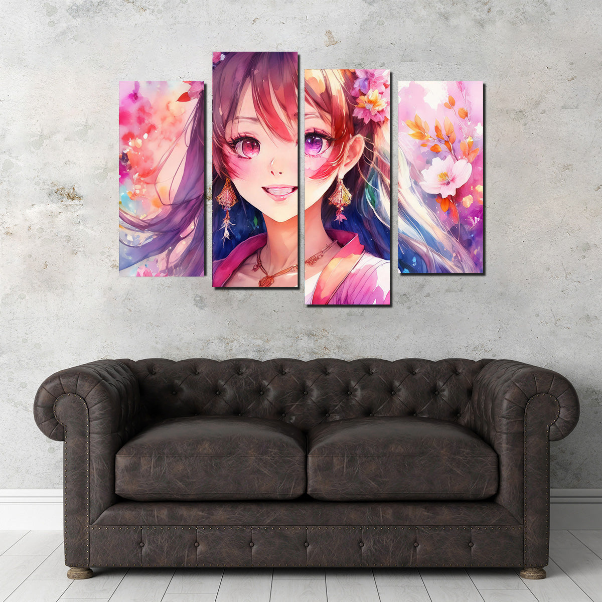 Stunning Anime Girl Wall Art Print