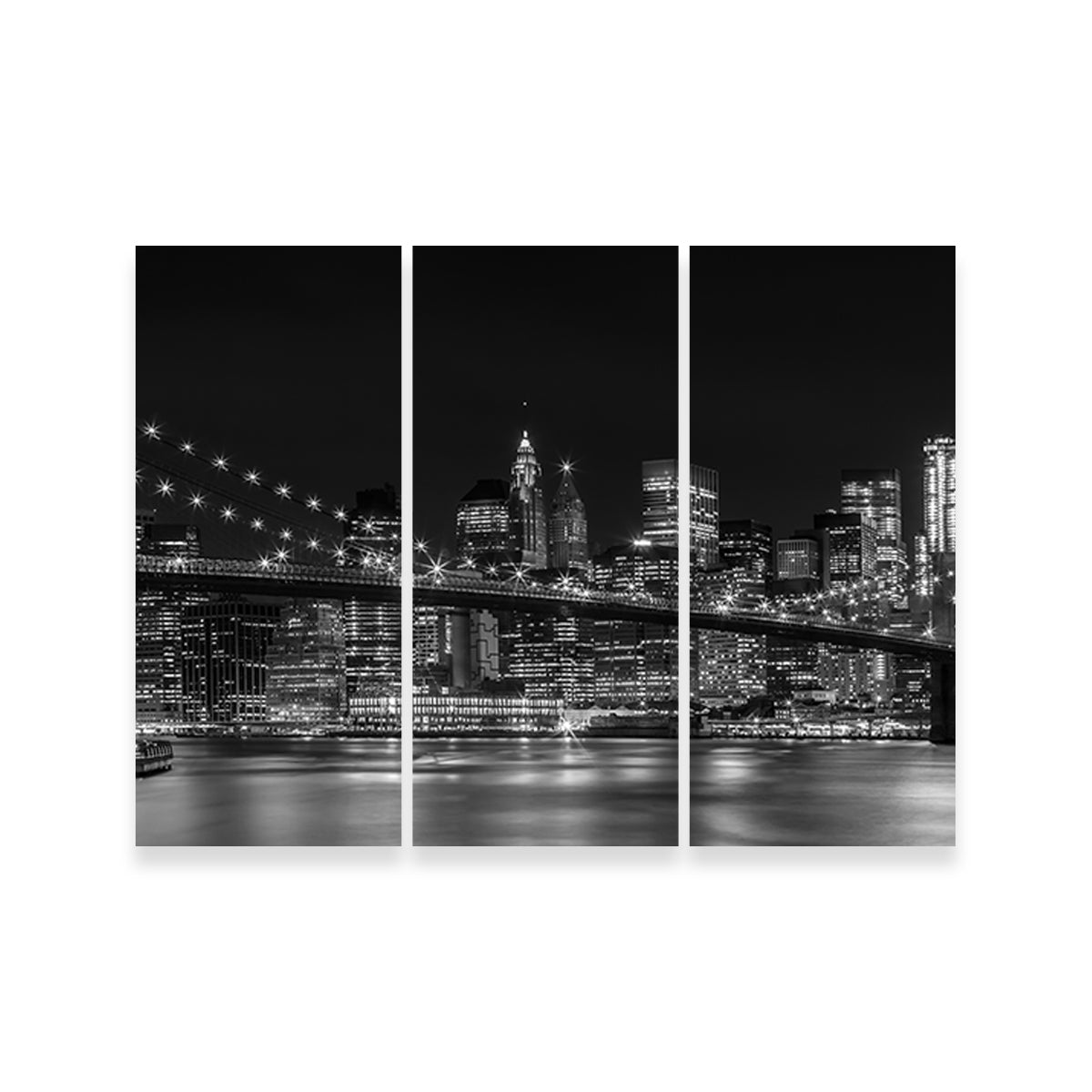 NYC Nightly Impressions - Stunning Panoramic Wall Art by Melanie Viola