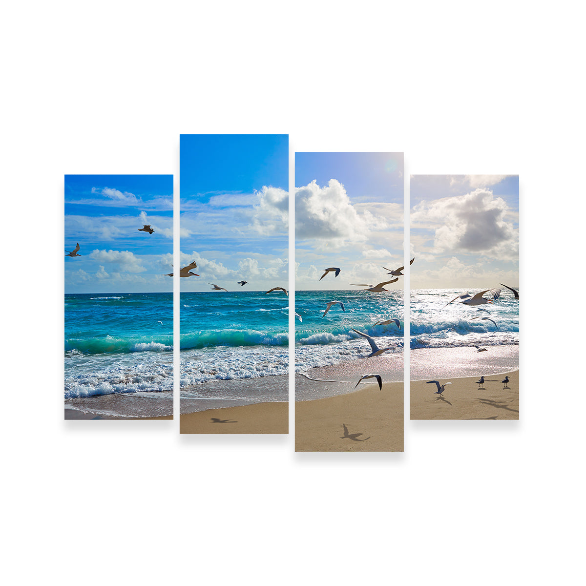 Stunning Singer Island Beach Seagulls Wall Art by Studiodtalk